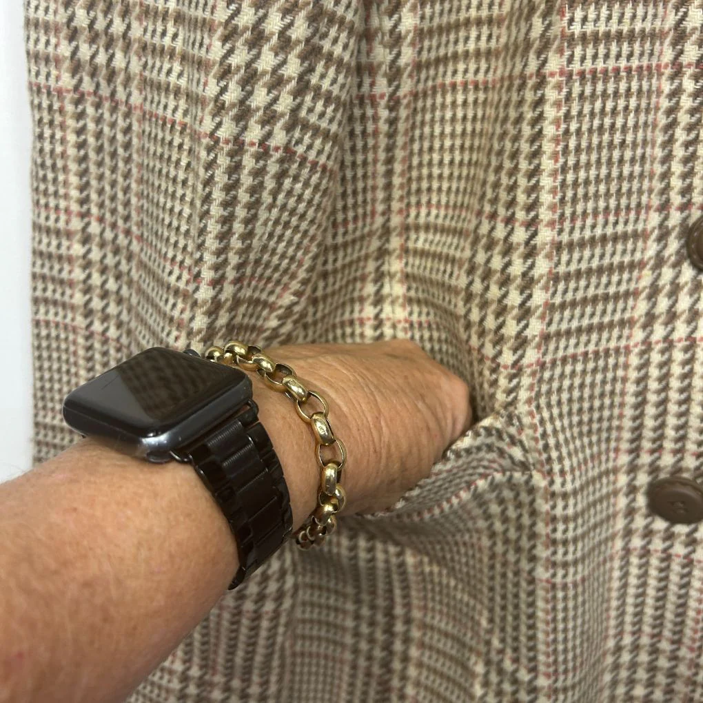 Vintage Katies Multicoloured Check Wool Blend Blazer - Size 16 - Image 3