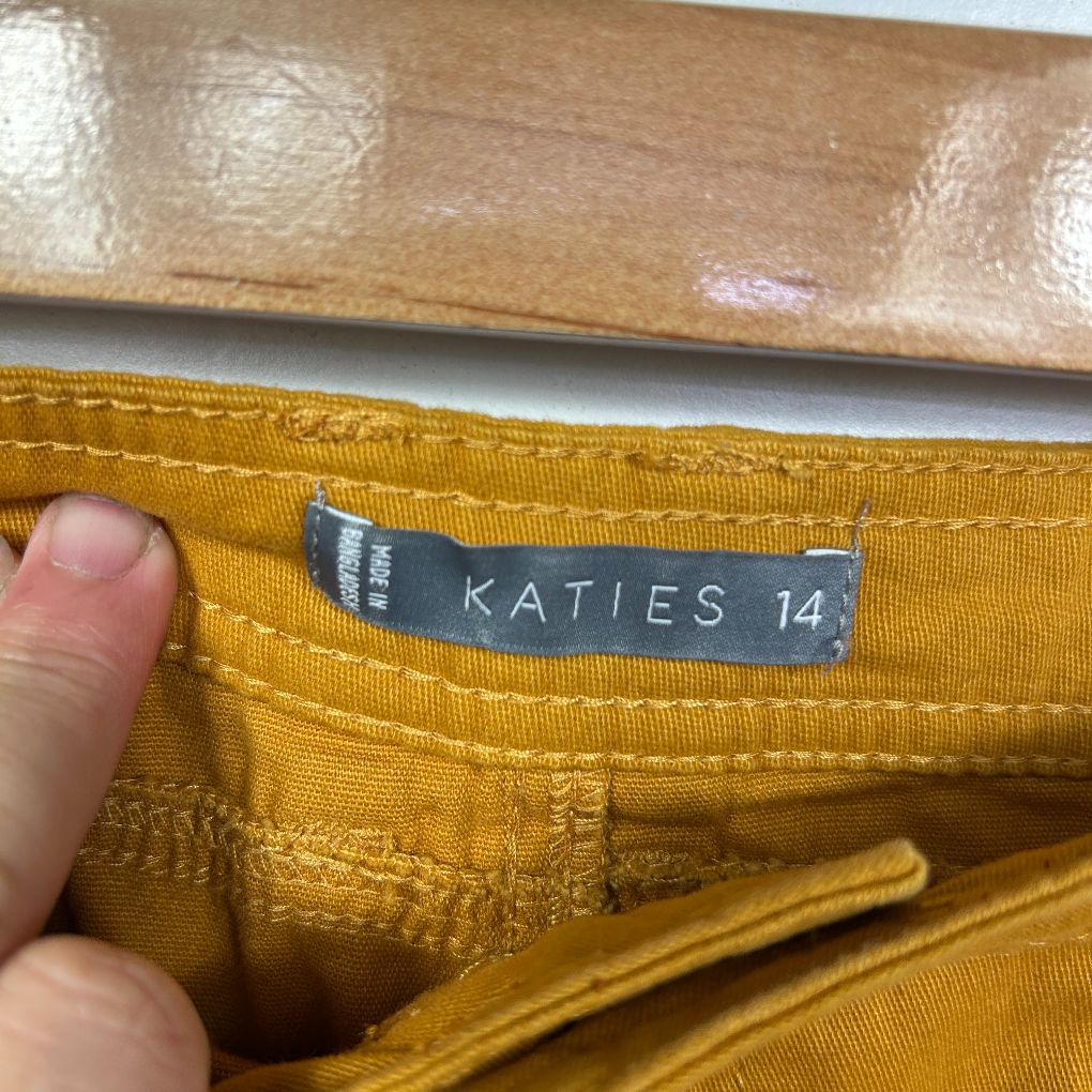 Katies Mustard Skirt - Size 14 - Image 3