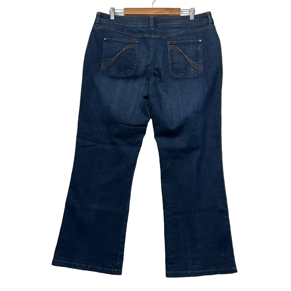 Katies Navy Bootcut Jeans - Size 20 - Image 2