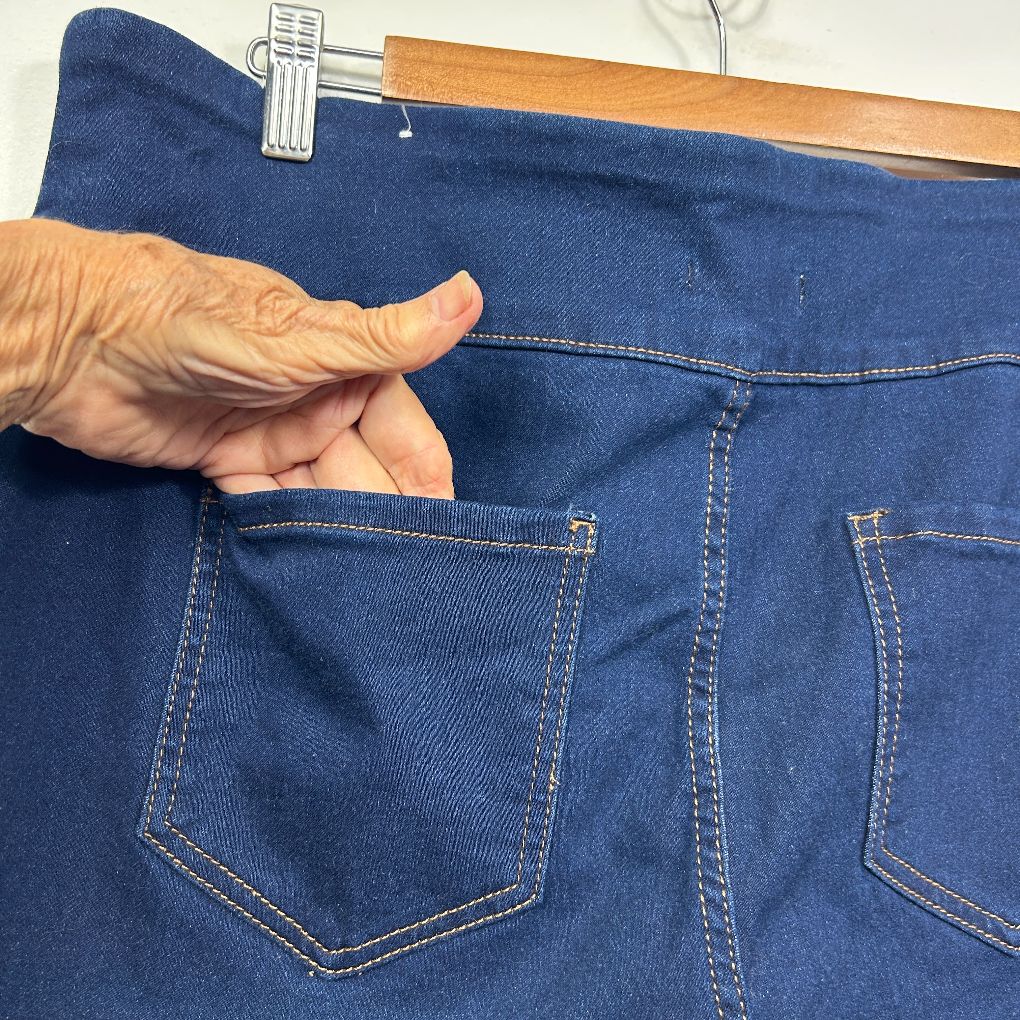 Katies Navy Cotton Jeans - Size 18 - Image 3