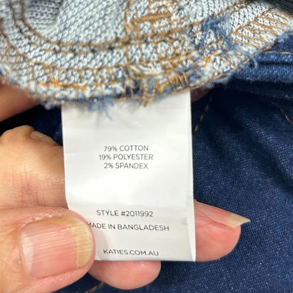Katies Navy Cotton Jeans - Size 18 - Image 4