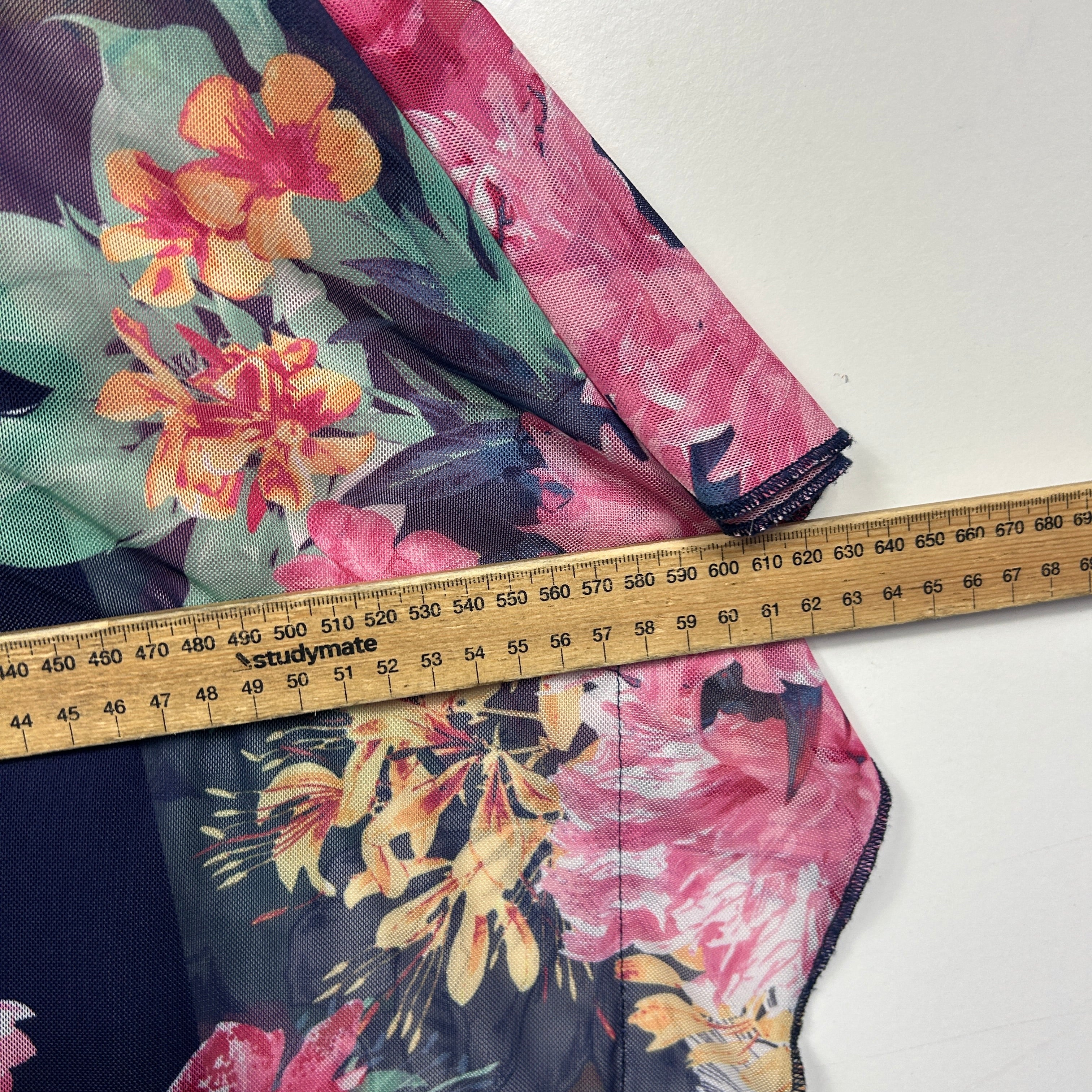 Katies Navy Floral Top - Size M - Image 5