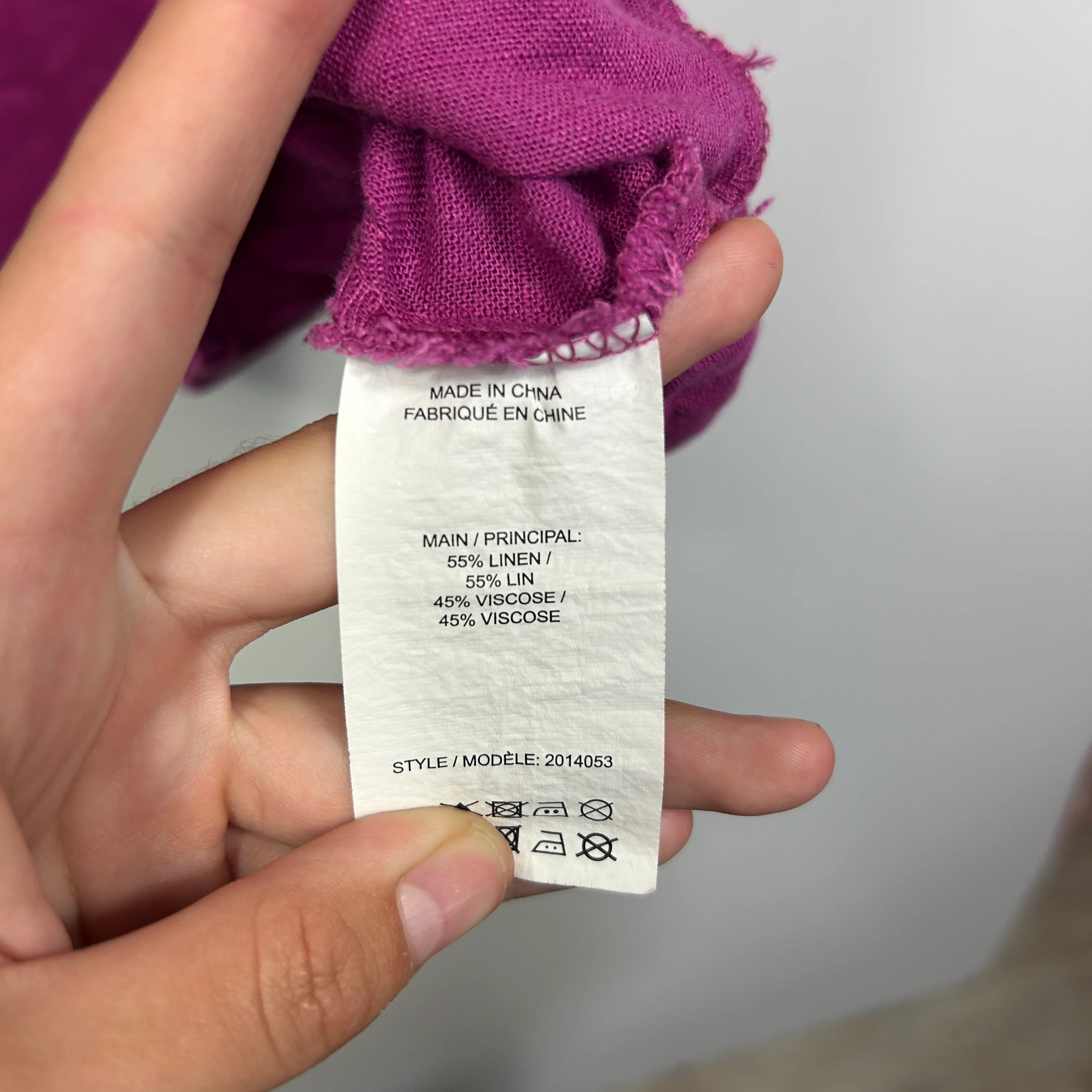 Katies Pink Linen Blend Top - Size 16 - Image 3