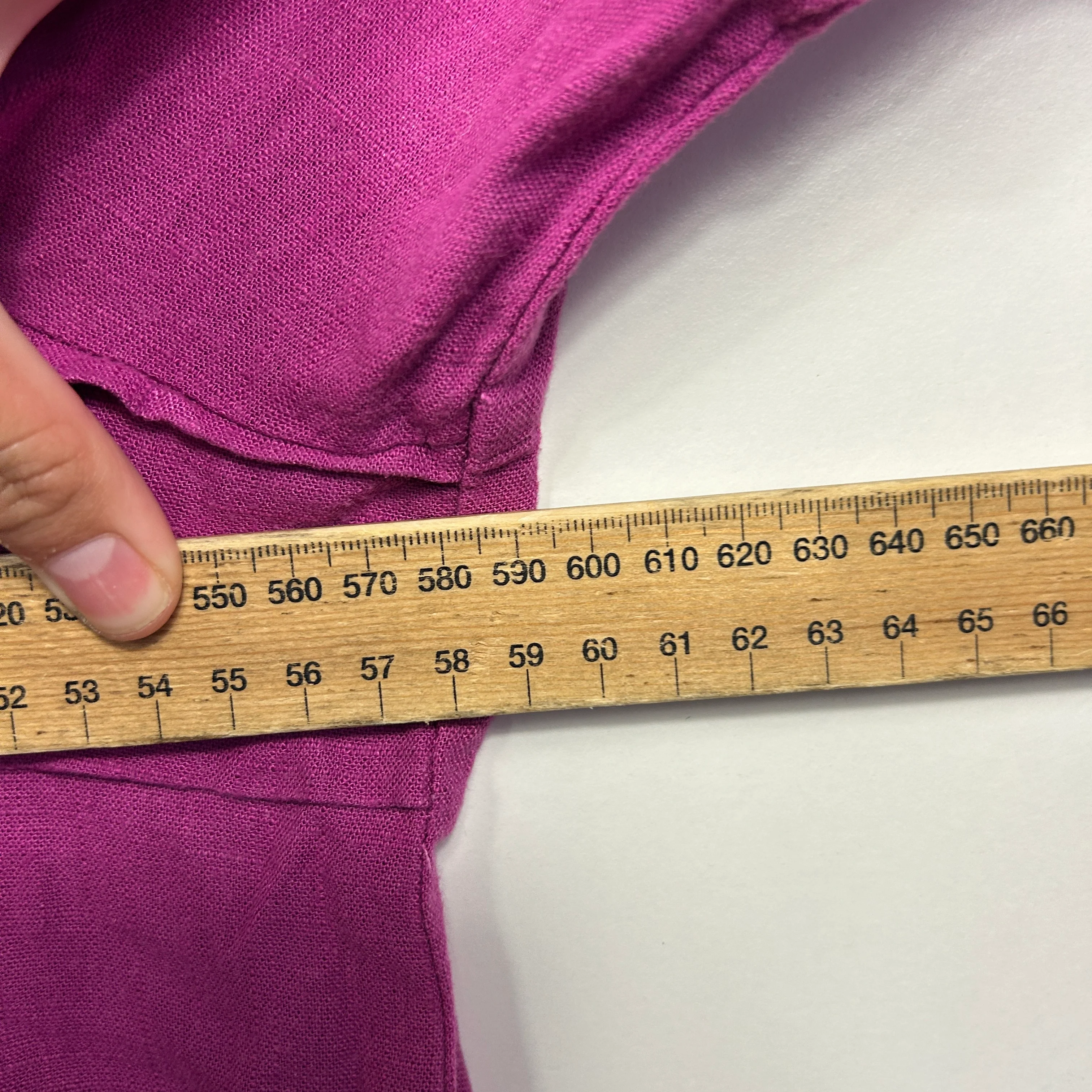 Katies Pink Linen Blend Top - Size 16 - Image 5
