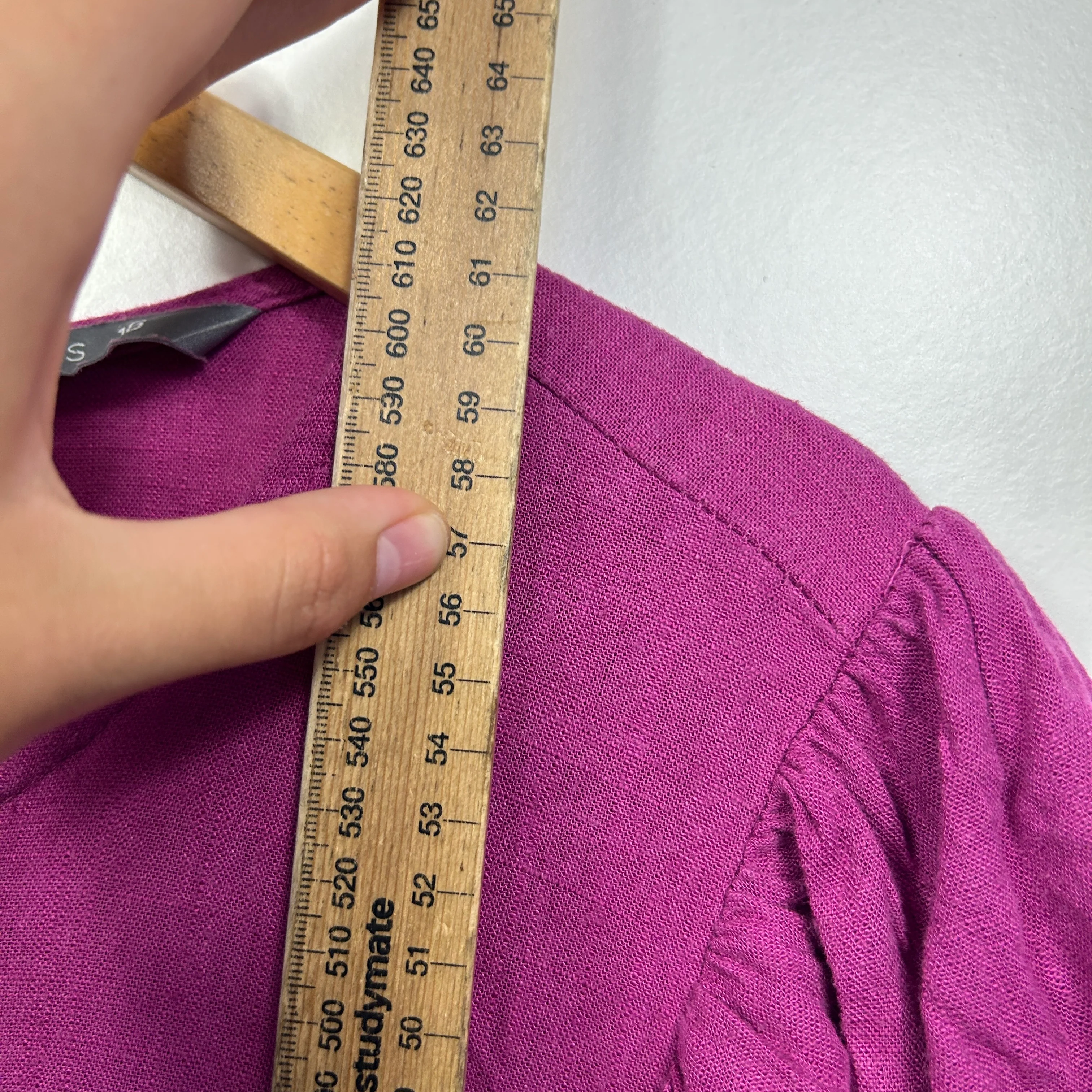 Katies Pink Linen Blend Top - Size 16 - Image 6
