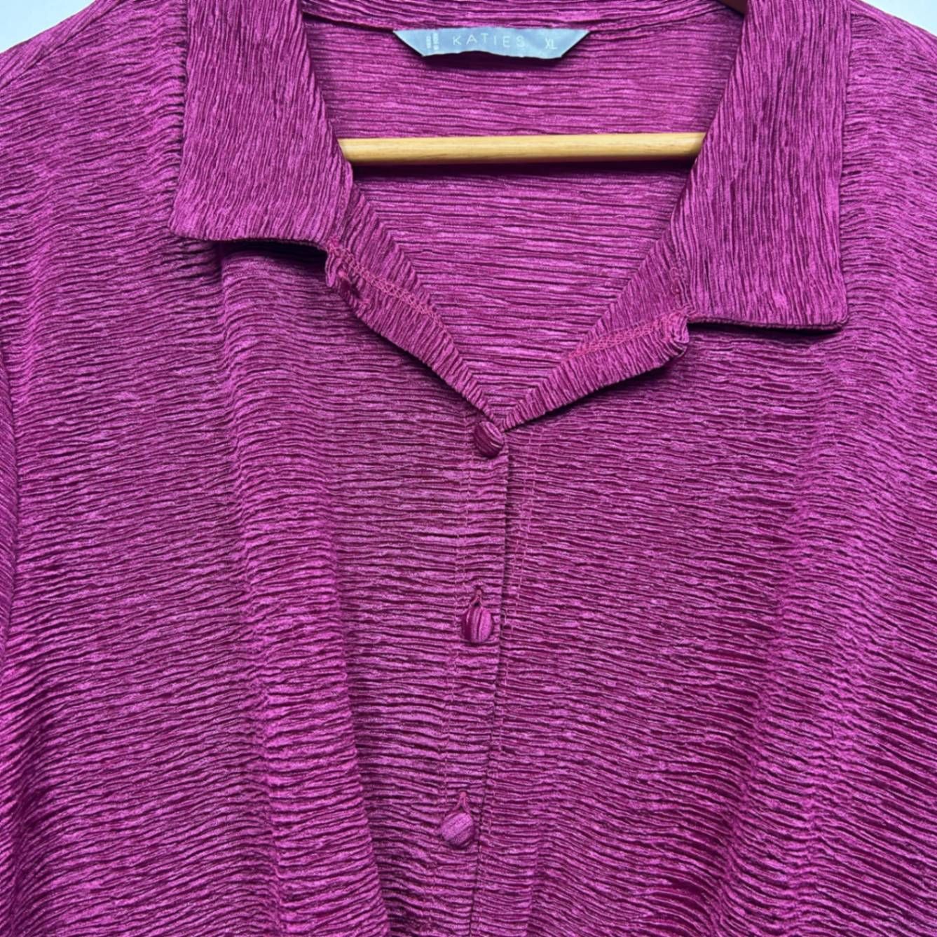 Katies Top Size XL Pink Long Sleeve Twist Front - Image 7