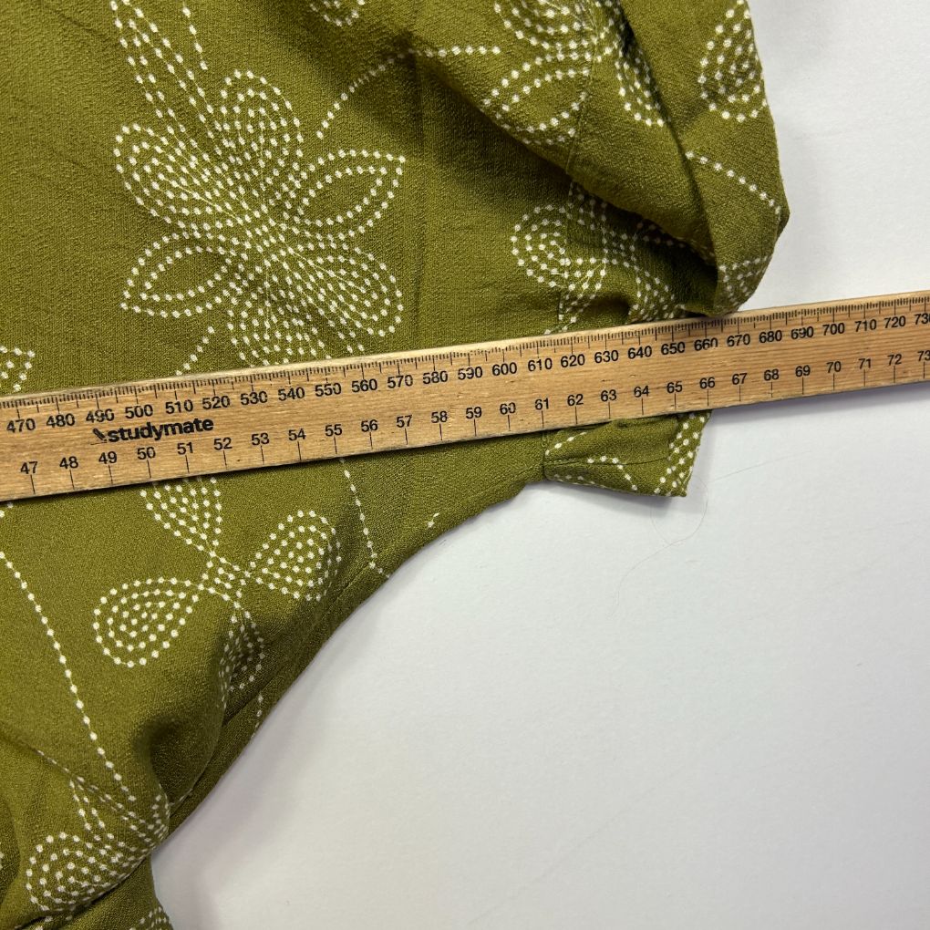 Kinde Green Linen Shirt Dress - Size L - Image 7