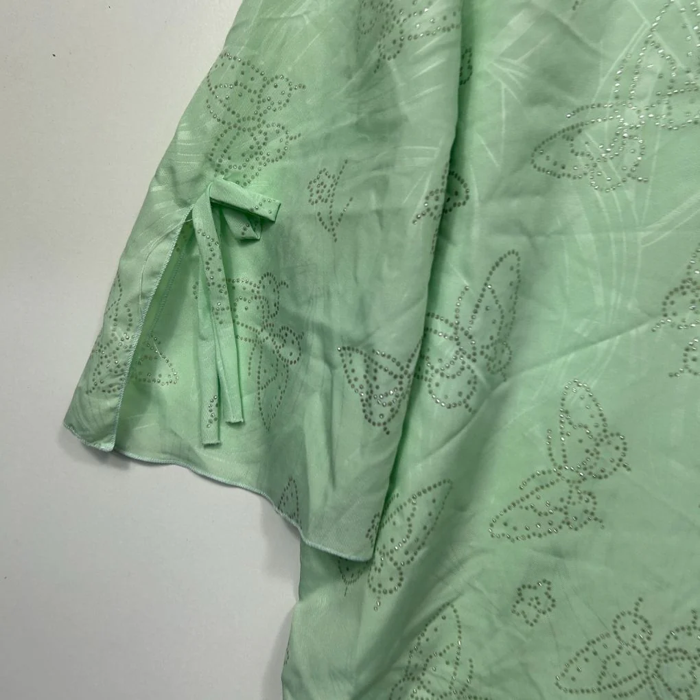 Vintage  Mint Green Button Up Blouse - Size 20 - Image 3