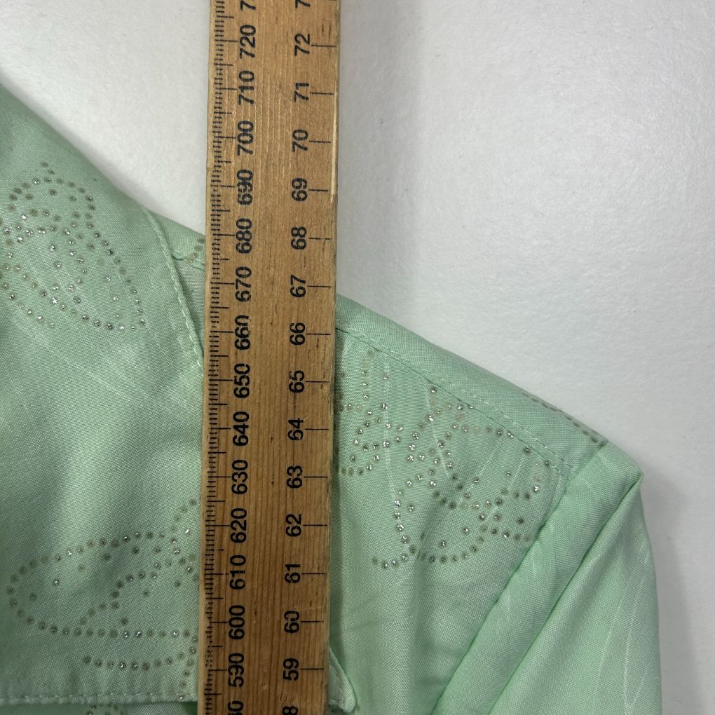 Vintage  Mint Green Button Up Blouse - Size 20 - Image 6