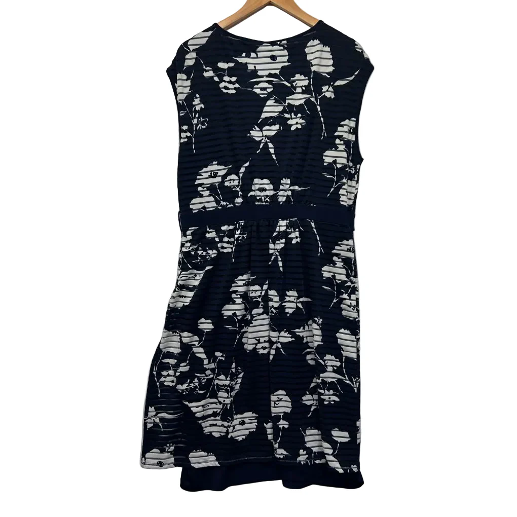Leona Edmiston Navy Floral Dress - Size 16 - Image 3