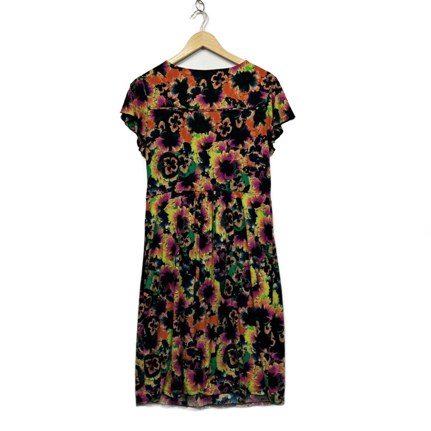 Leona Edmiston Women's Multicoloured Floral Sheath Dress Size 12 - Image 2