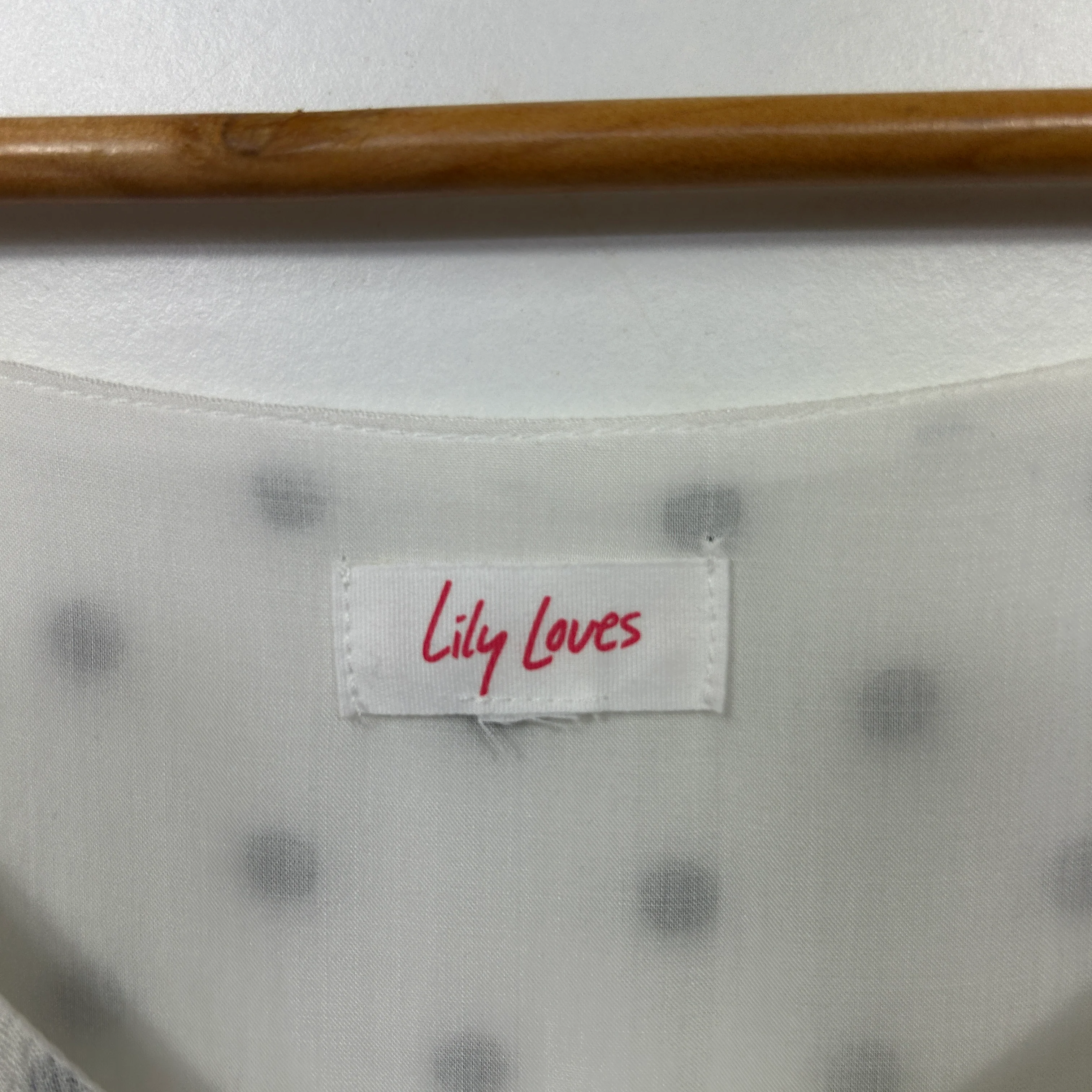 Lily Loves White & Black Polka Dot Dress - Size 18 - Image 3