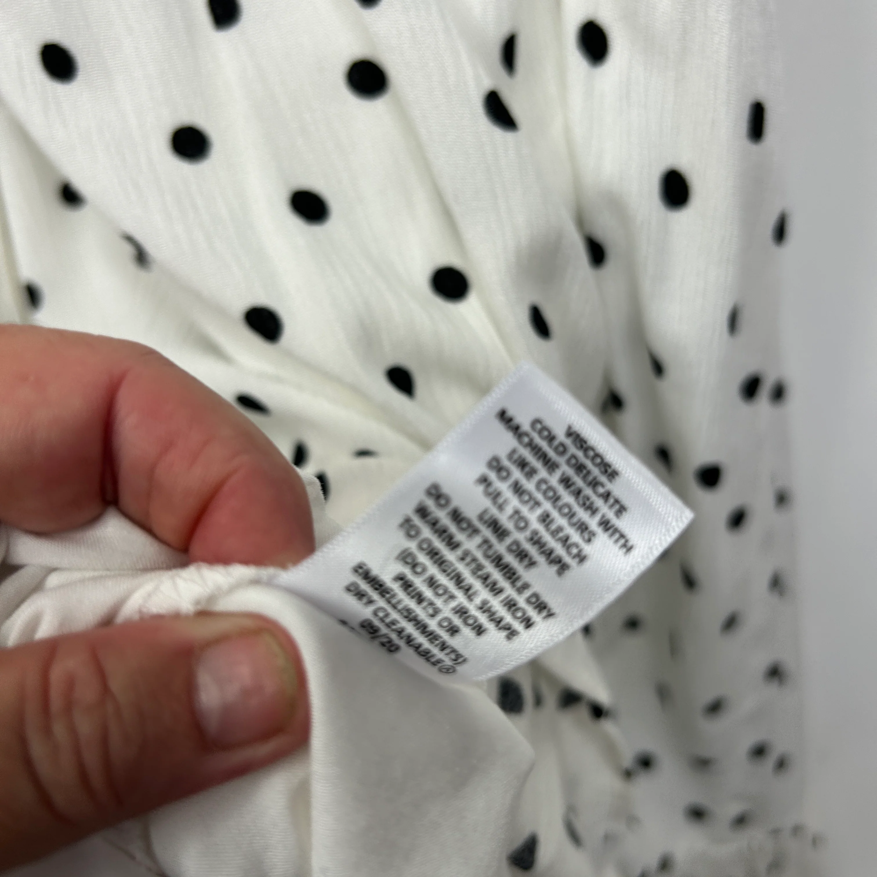 Lily Loves White & Black Polka Dot Dress - Size 18 - Image 5