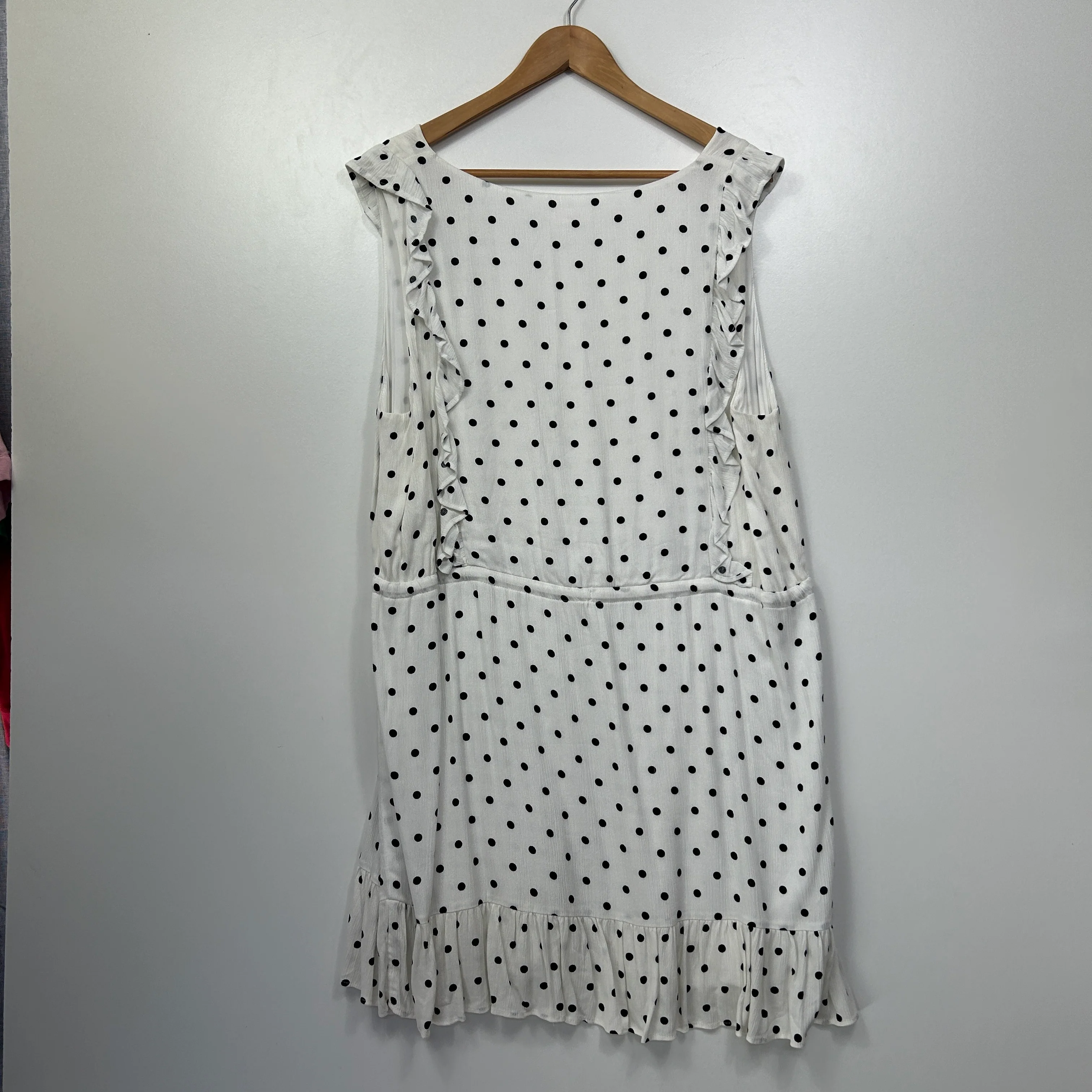 Lily Loves White & Black Polka Dot Dress - Size 18 - Image 6