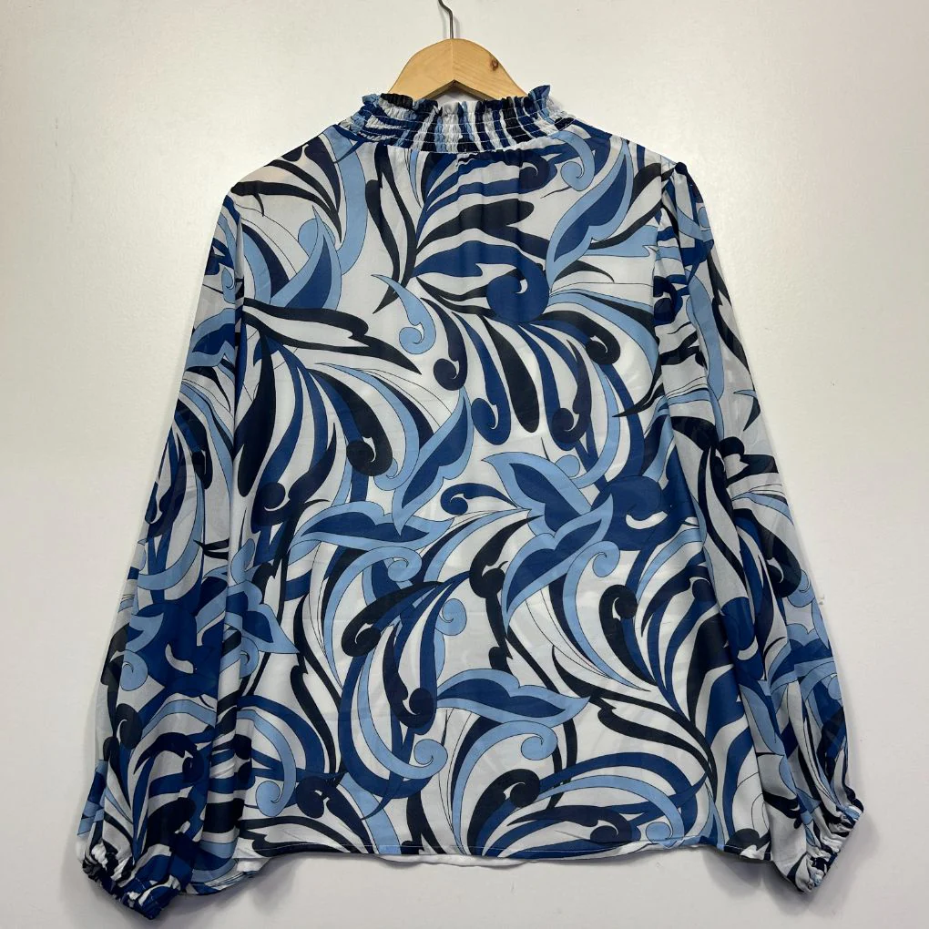 Liz Jordan Blue Top - Size 16 - Image 4