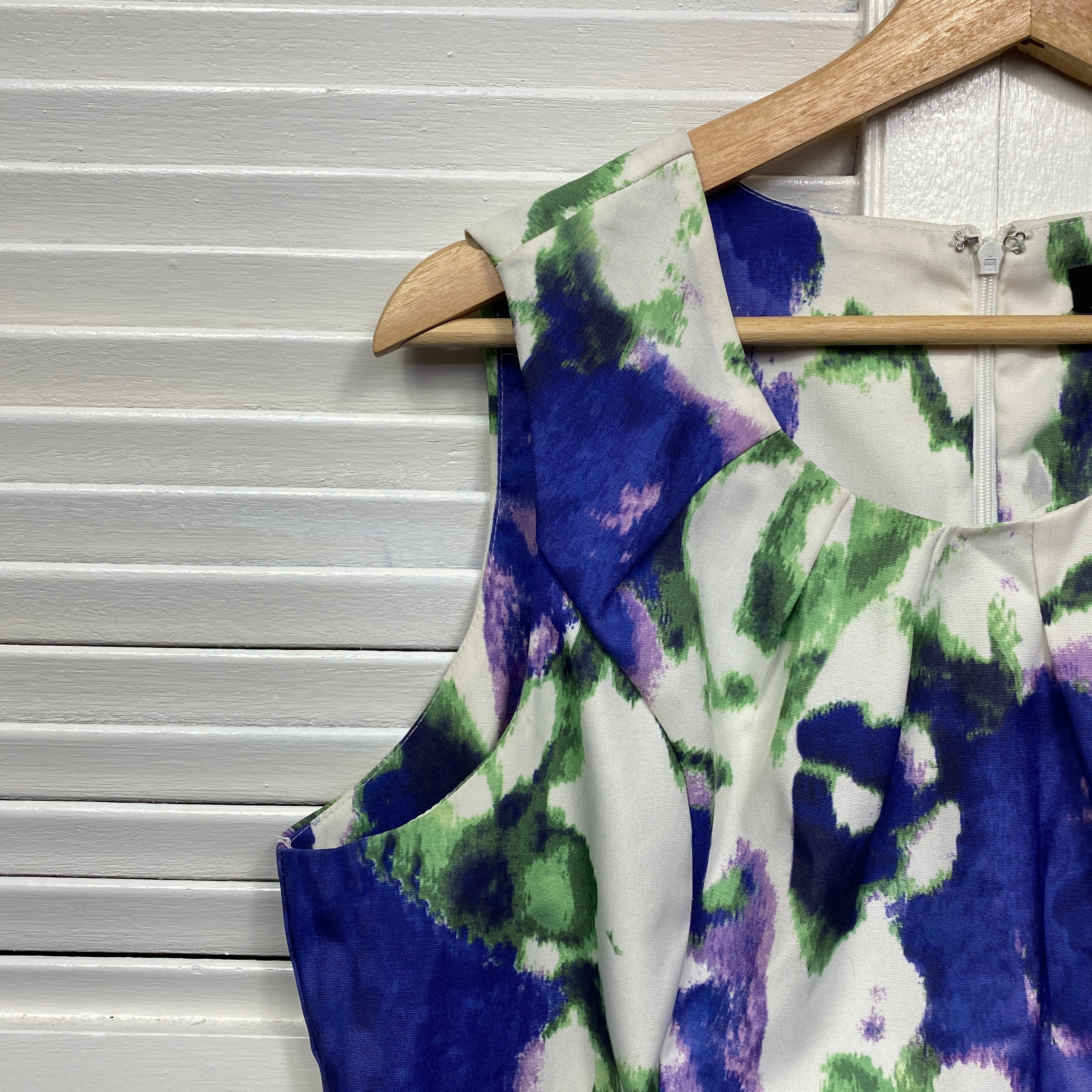 Liz Jordan Dress Size 14 Sleeveless Floral Multicoloured - Image 3