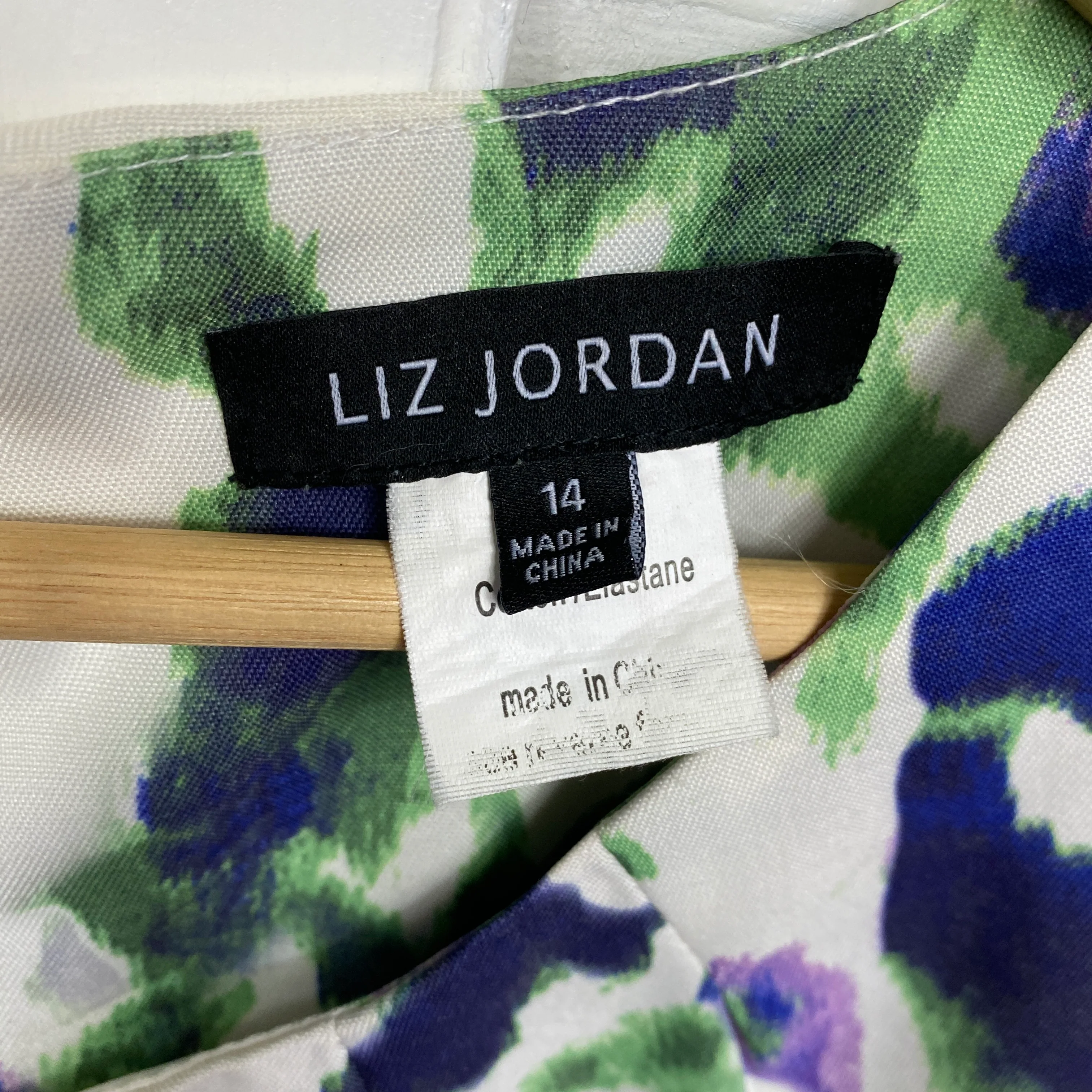 Liz Jordan Dress Size 14 Sleeveless Floral Multicoloured - Image 4