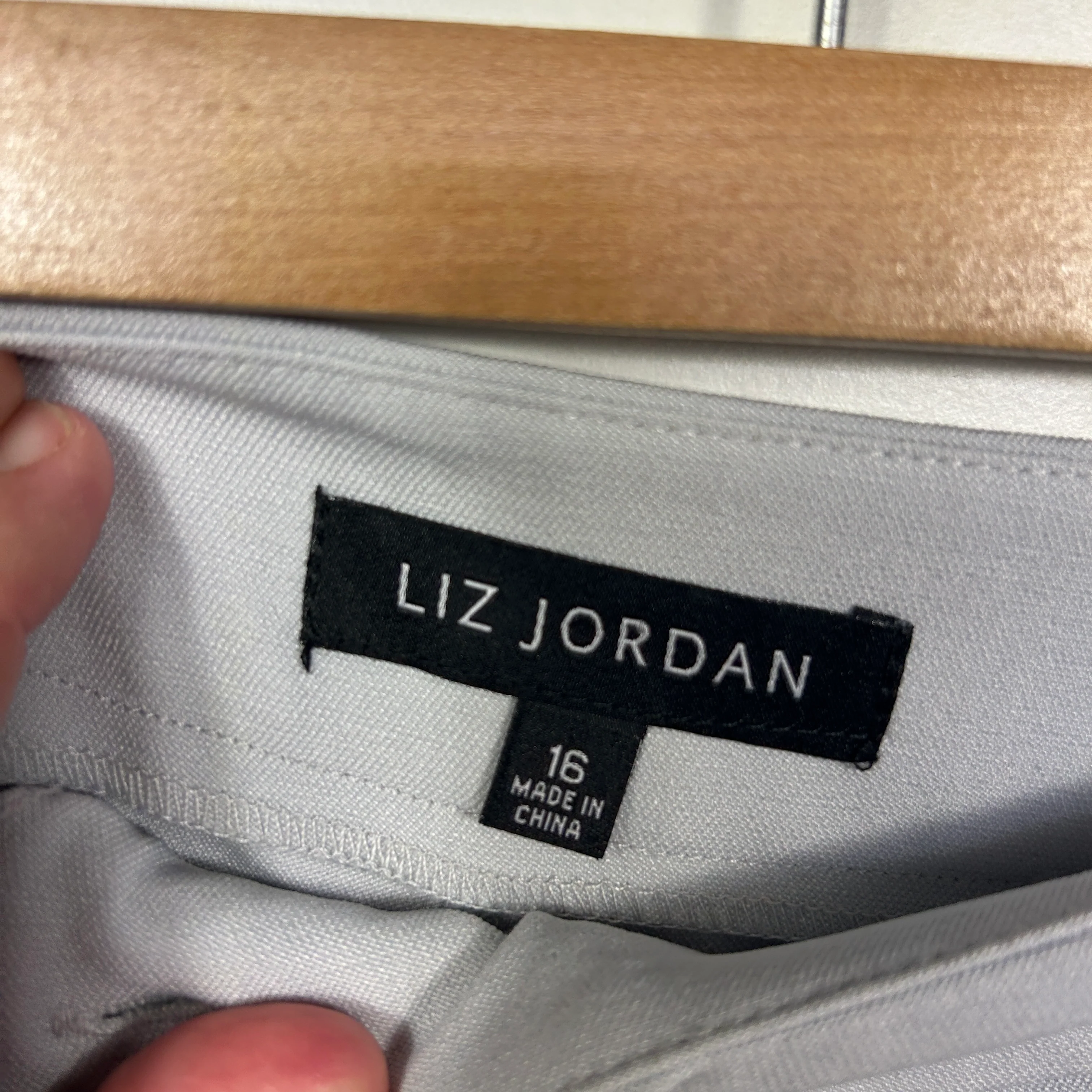 Liz Jordan Grey Pants - Size 16 - Image 2