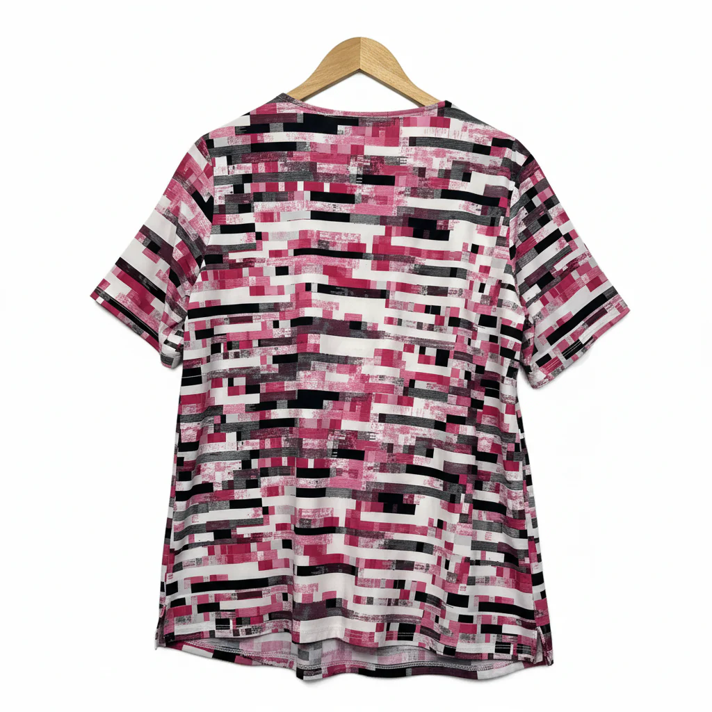 Liz Jordan Multicoloured Print Short Sleeve Top - Size XL - Image 2