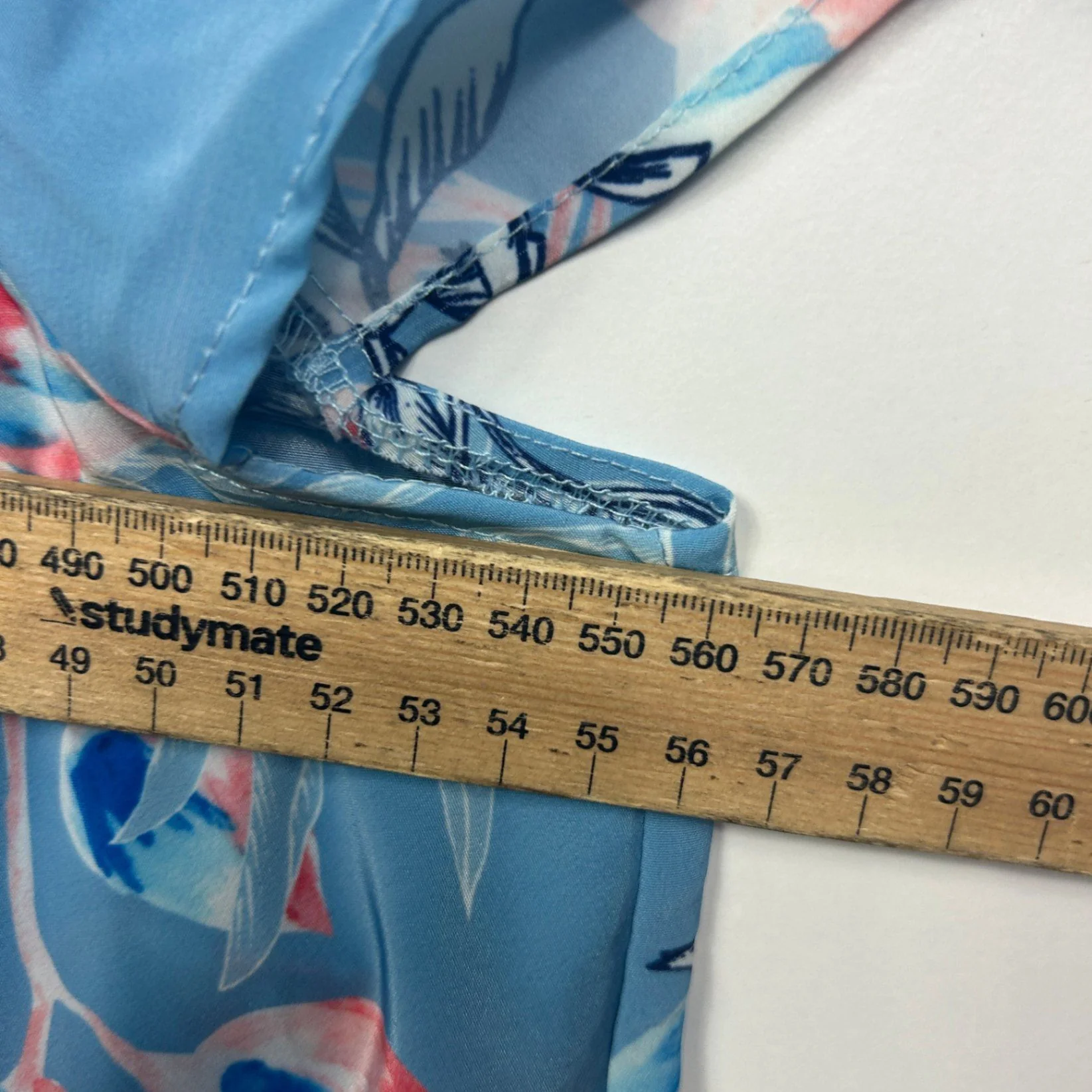 Liz Jordan Top Size 16 Blue Pink Floral Layered - Image 9