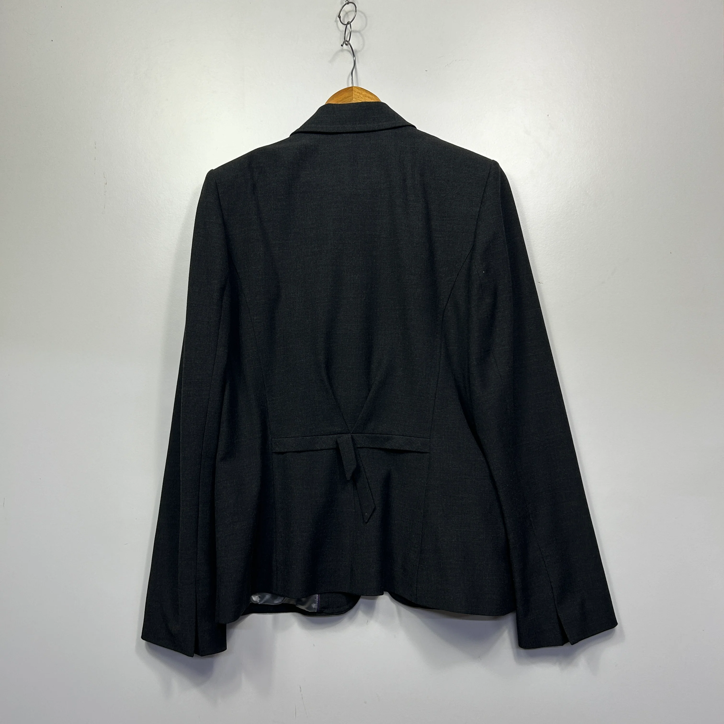 Vintage Long Tall Sally Black Blazer Jacket - Size 16 - Image 2