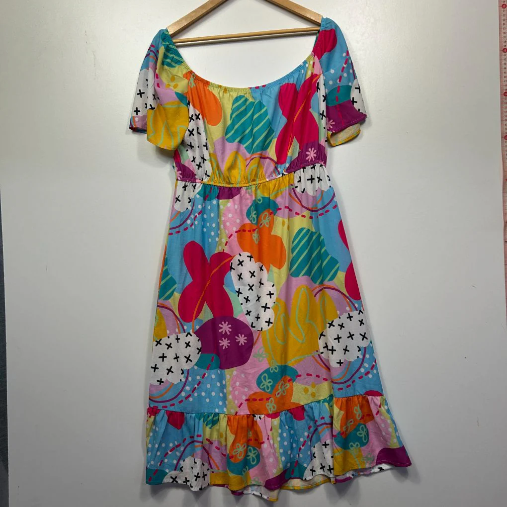 Lorraine Multicoloured Dress - Size 16 - Image 5