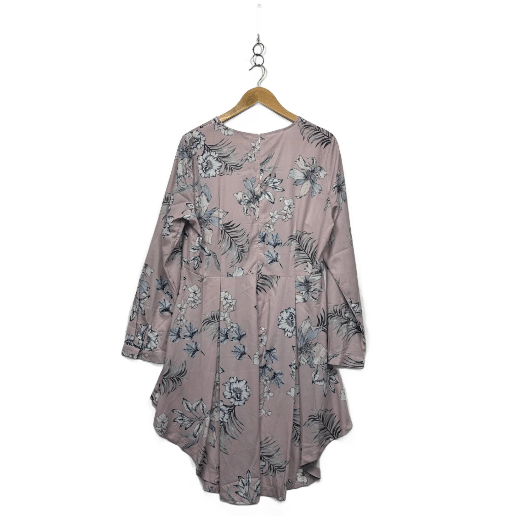 Lorraine Pink Foral Tunic Top Hi Low Hem Size 14 (New with Marks) - Image 2