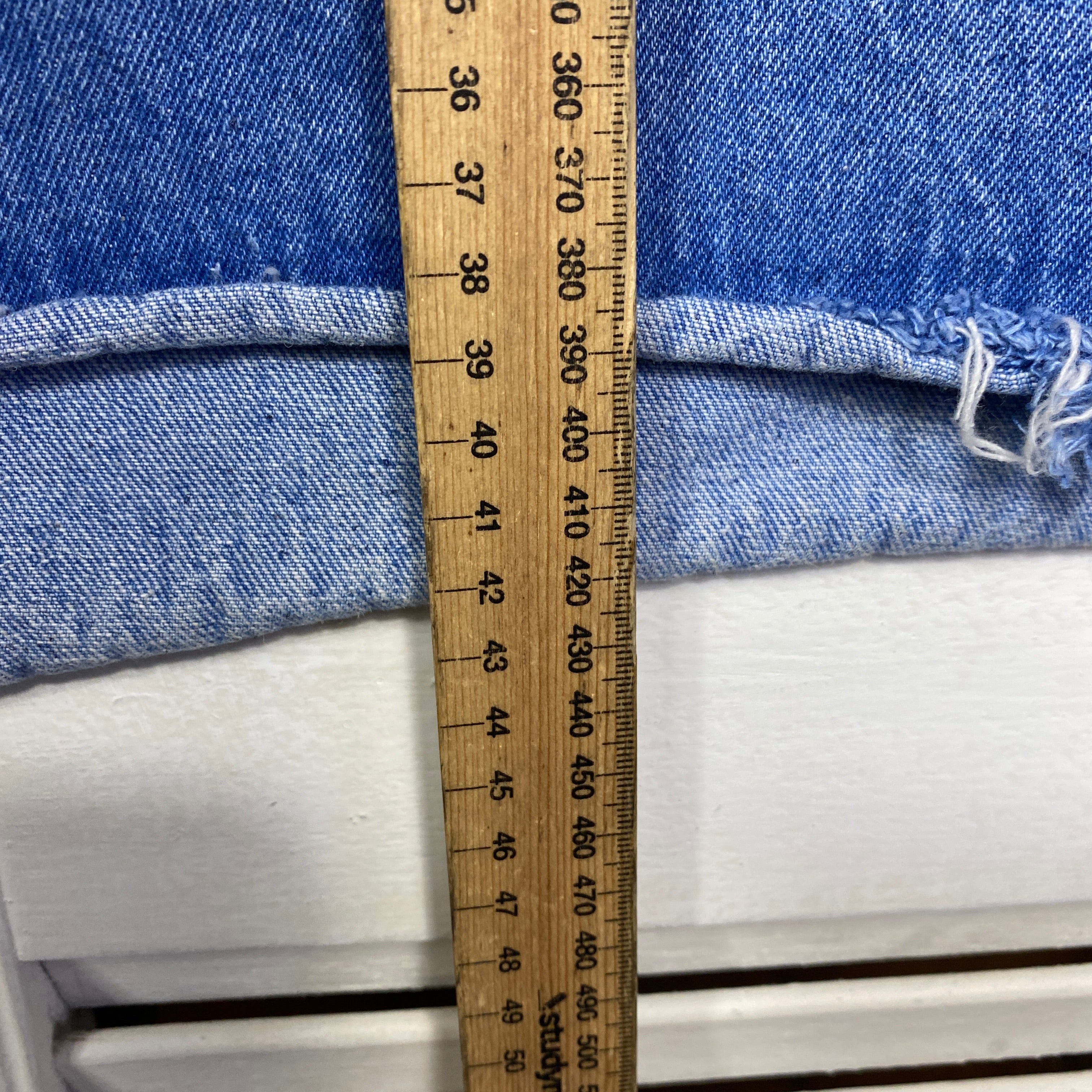 Factorie Denim Skirt Size 14 Short Length Raw Hem - Image 7