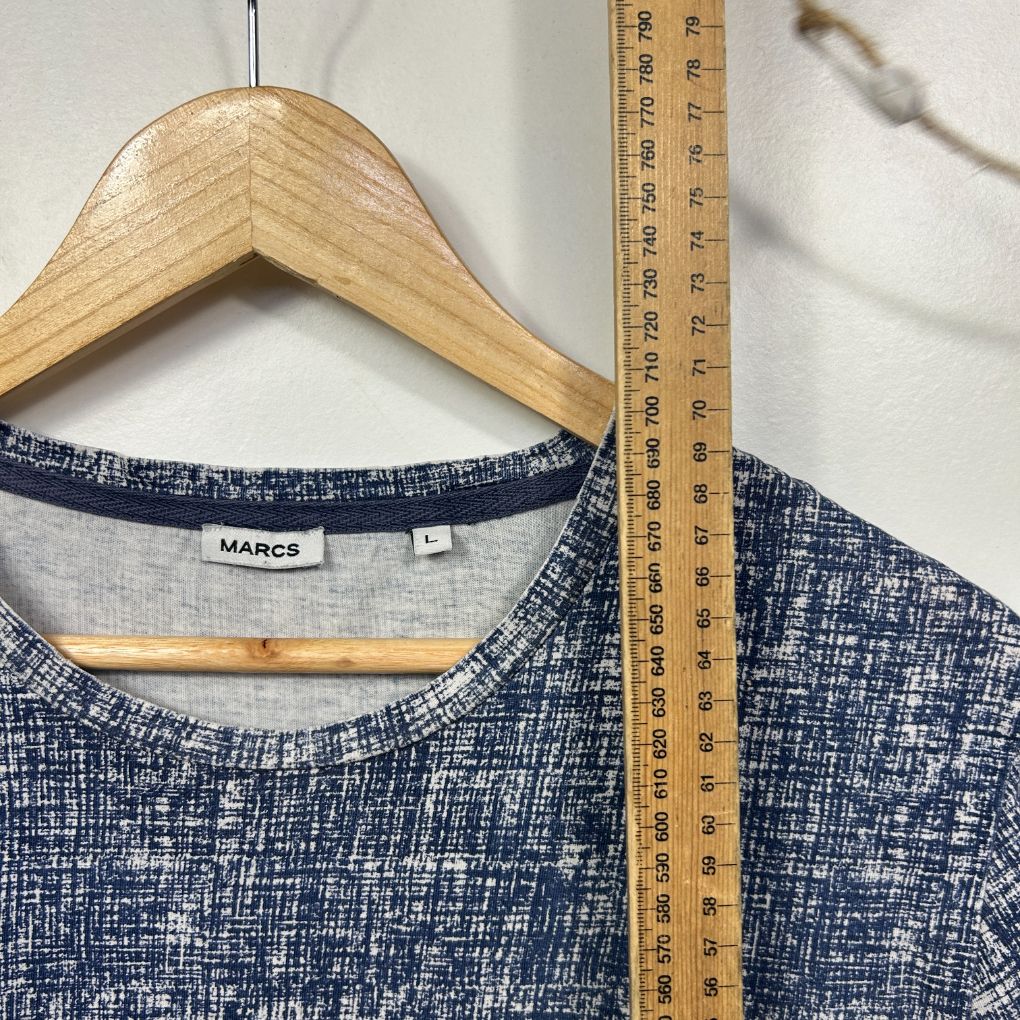 Marcs Navy Cotton Tee - Size L - Image 7