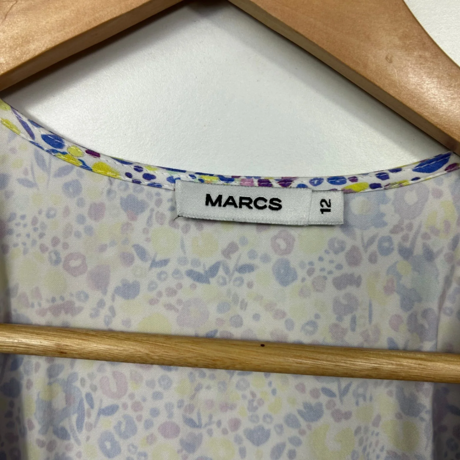 MARCS Women's Short Sleeve Floral Wrap Dress Size 12 - Image 4