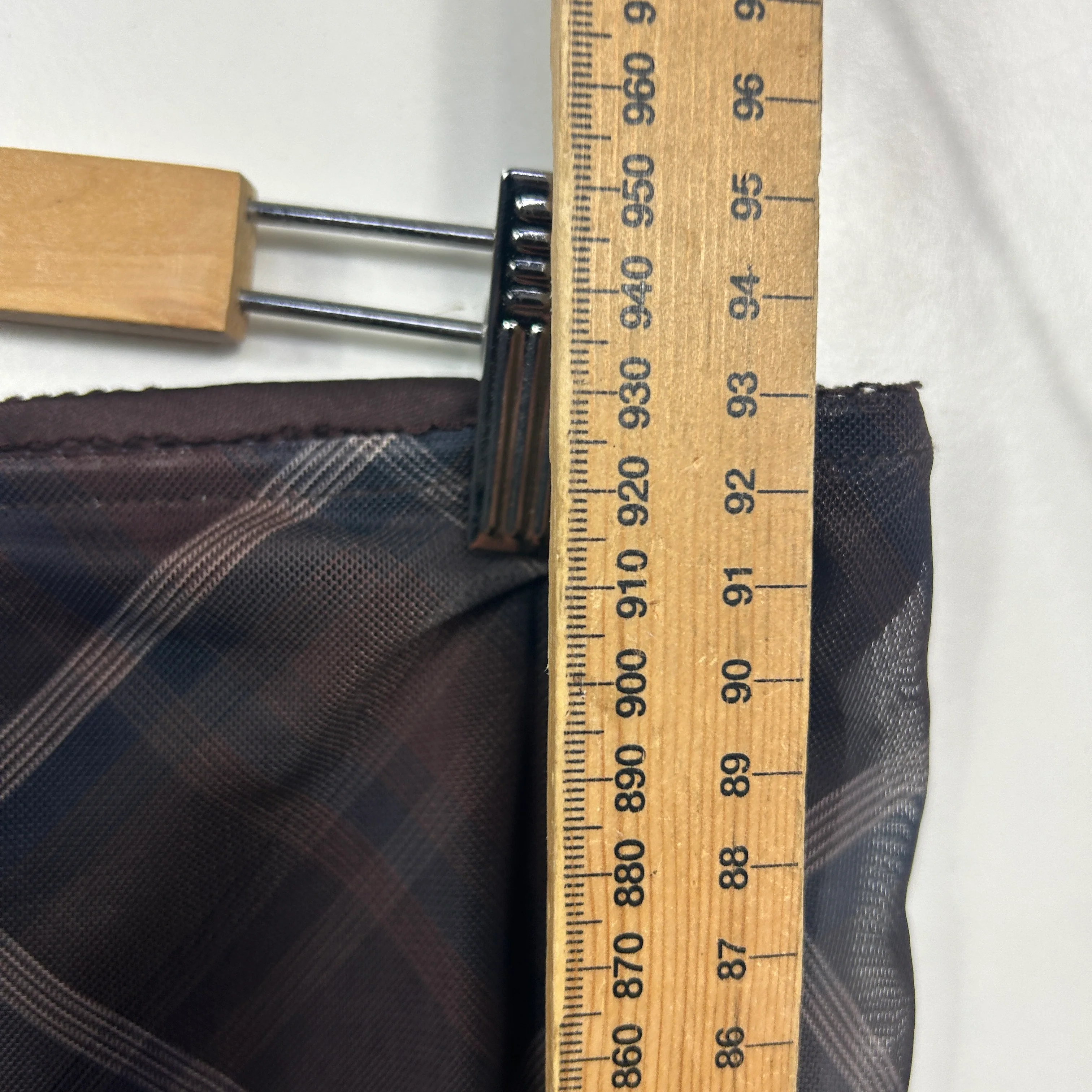 & me Brown Check Mesh Skirt - Size 16 - Image 6