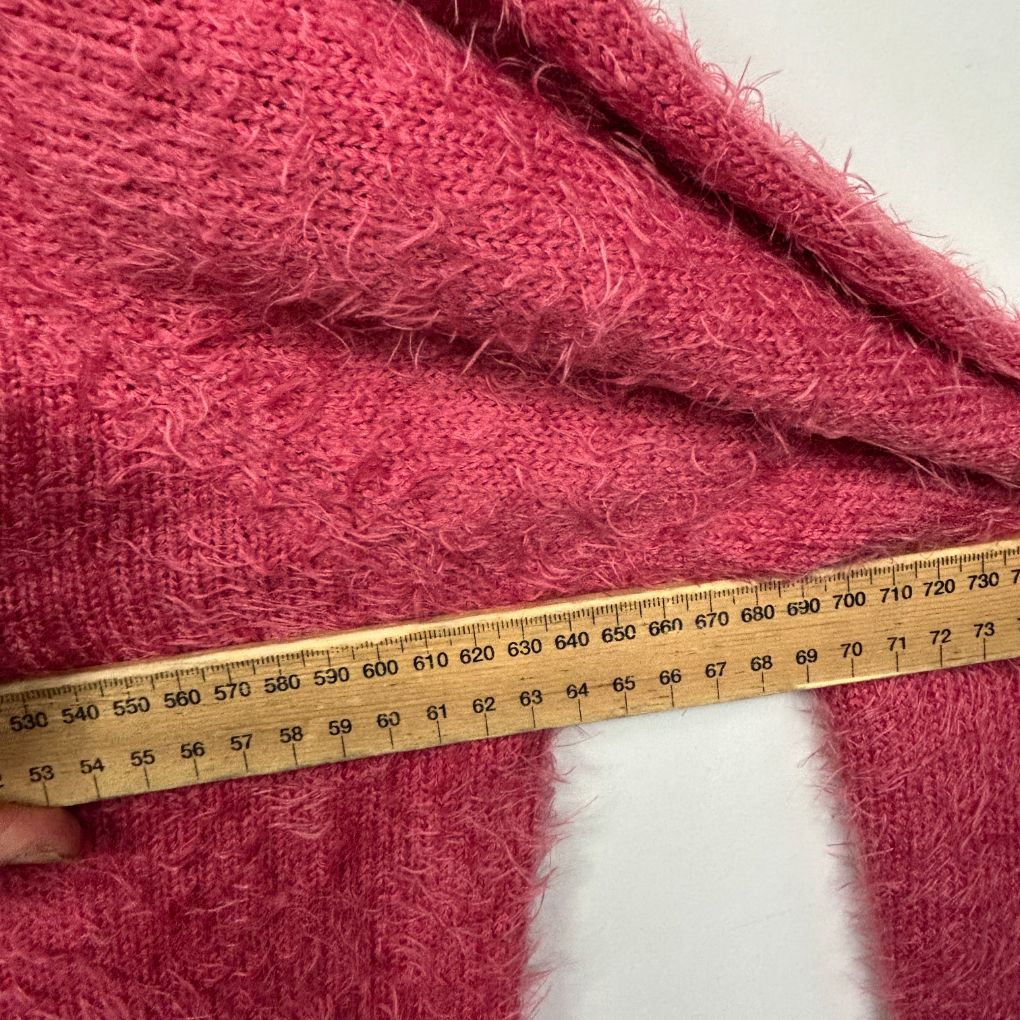 & me Pink Fluffy Knit Sweater - Size XL - Image 5