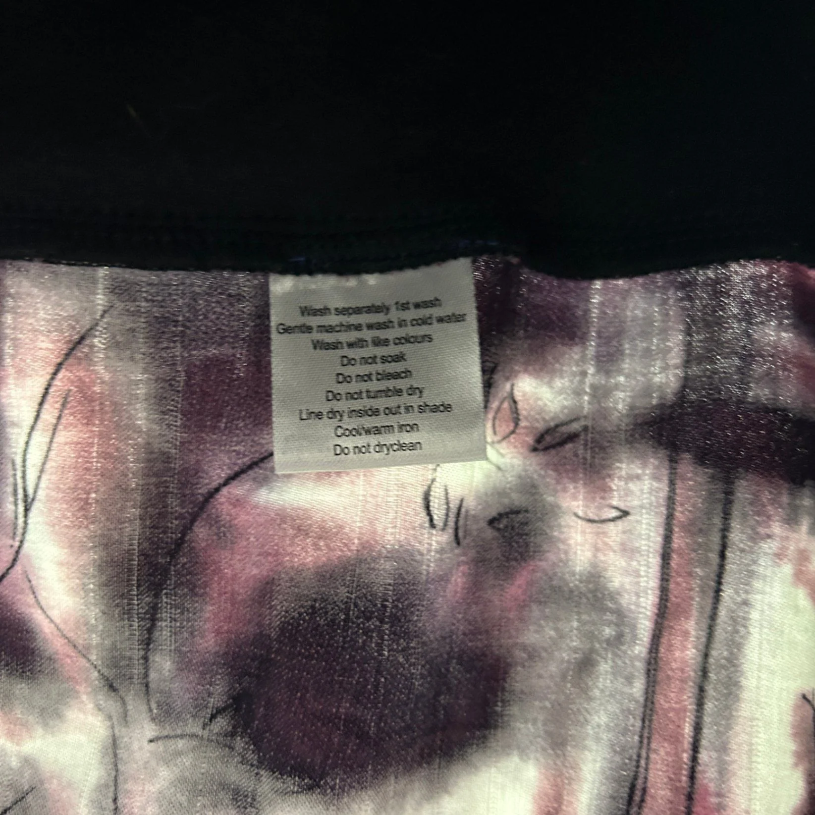 Melynda Made Women's Purple Black Mini Skirt Size 14 - 16 Handmade - Image 4