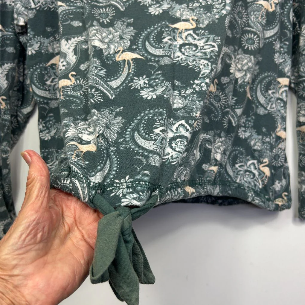 Mia Lucce Teal Paisley Print Top - Size 2XL - Image 3
