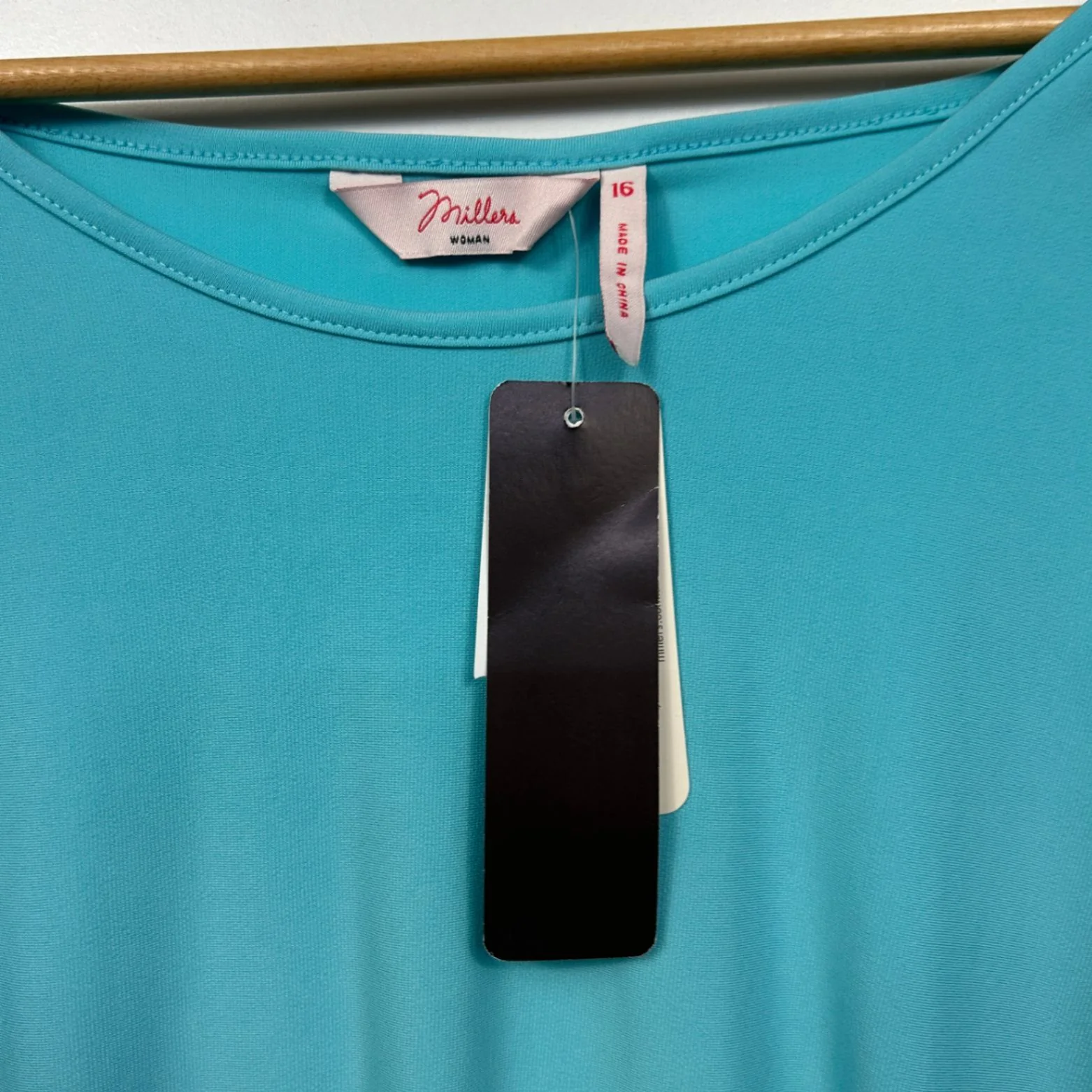 Millers Aqua Split Short Sleeve Tunic Top Size 16 - Image 4