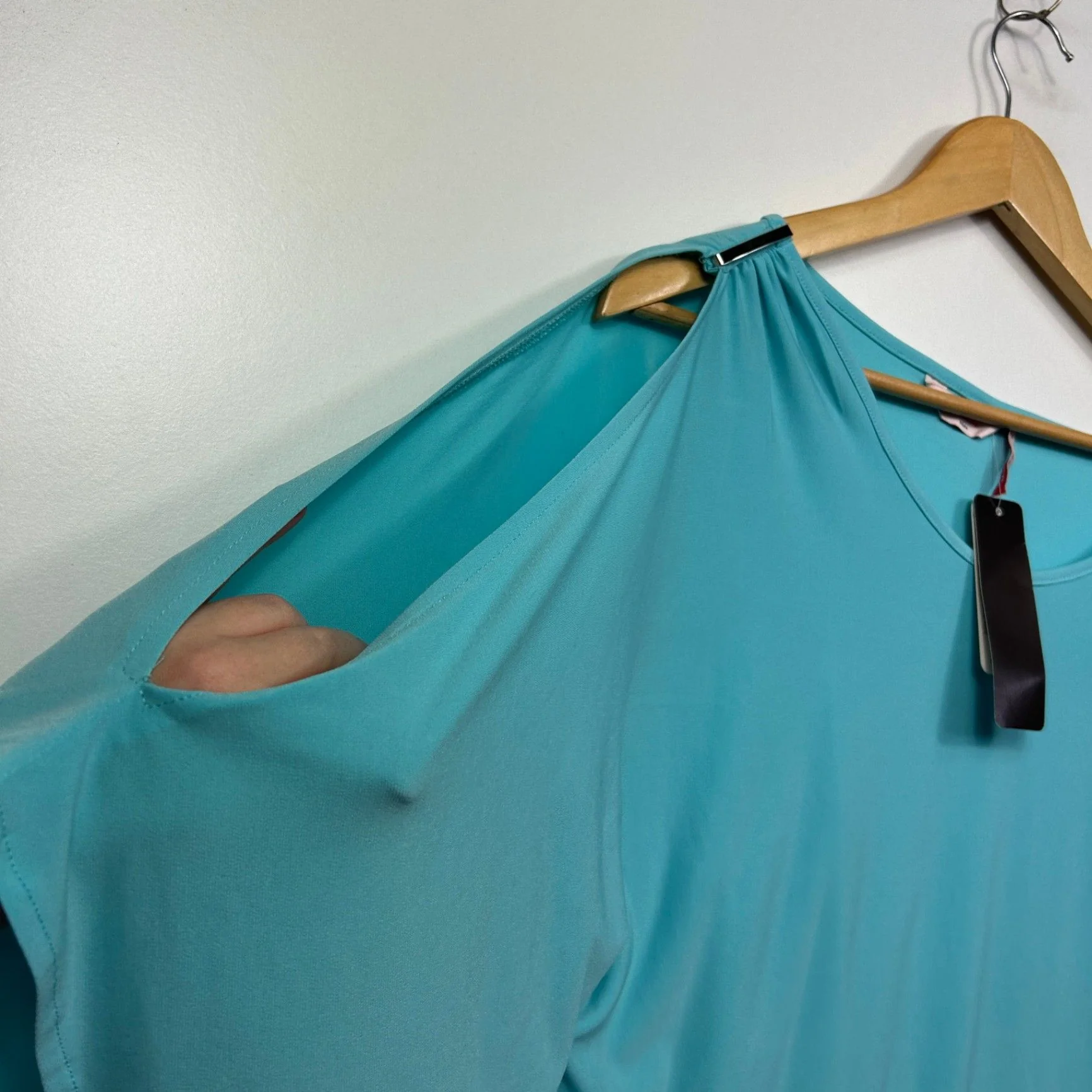 Millers Aqua Split Short Sleeve Tunic Top Size 16 - Image 9