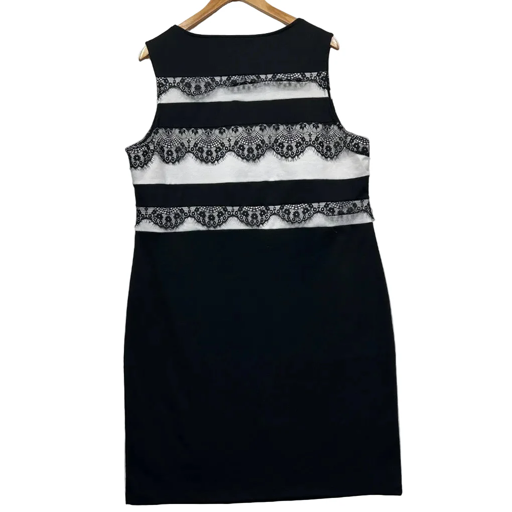 Millers Black and White Lace Dress - Size 18 - Image 2