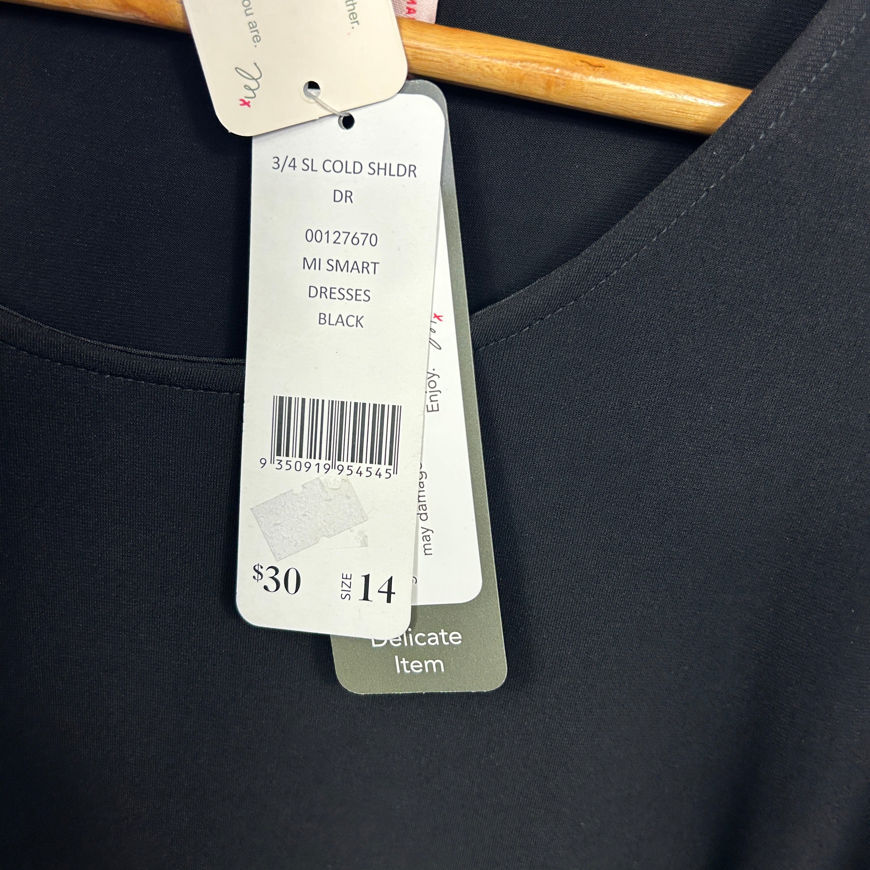 Millers Black Long Sleeve Midi Dress - Size 14 - Image 4