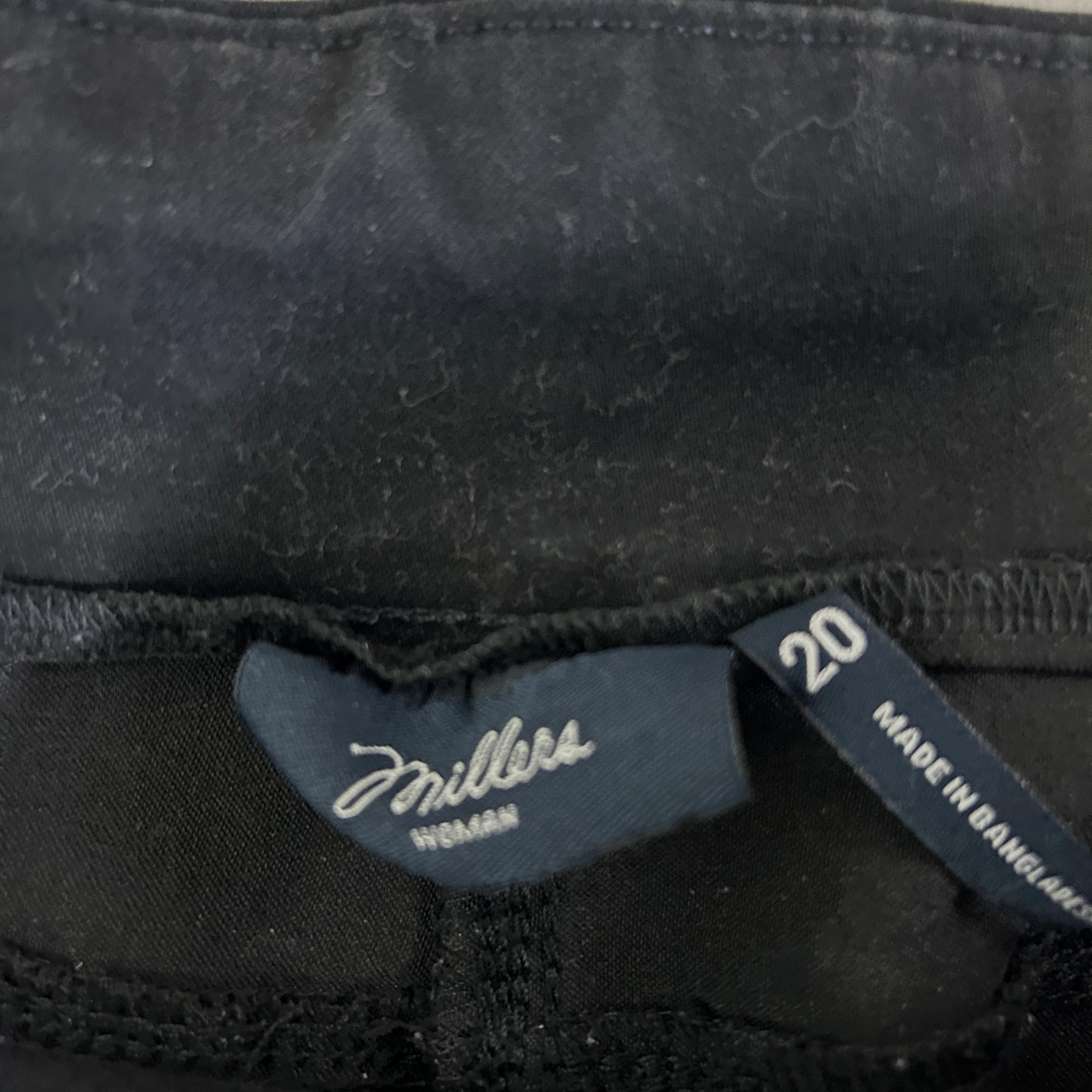 Millers Black Shorts - Size 20 - Image 2