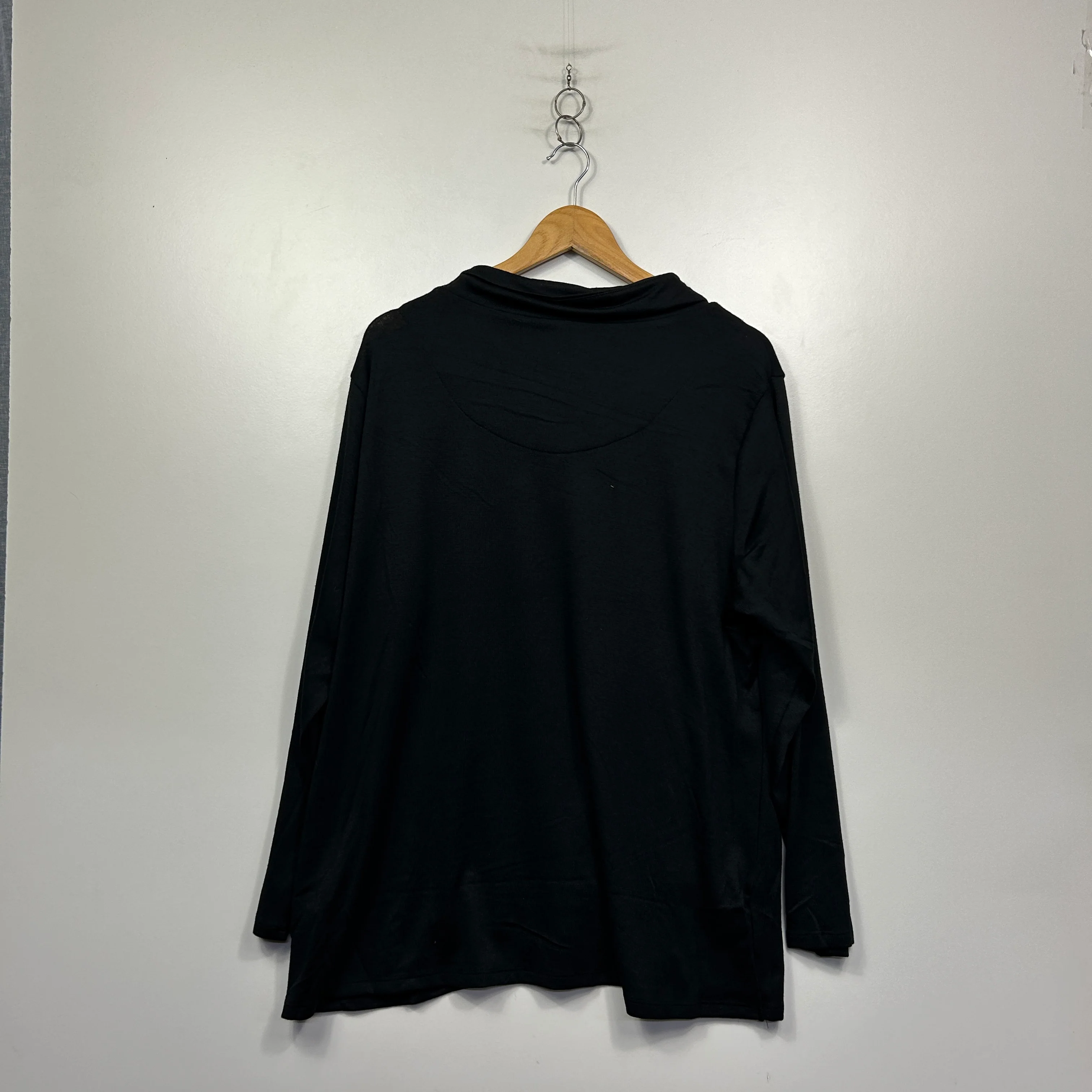 Millers Black Textured Cowl Neck Knit Top - Size 20 - Image 5