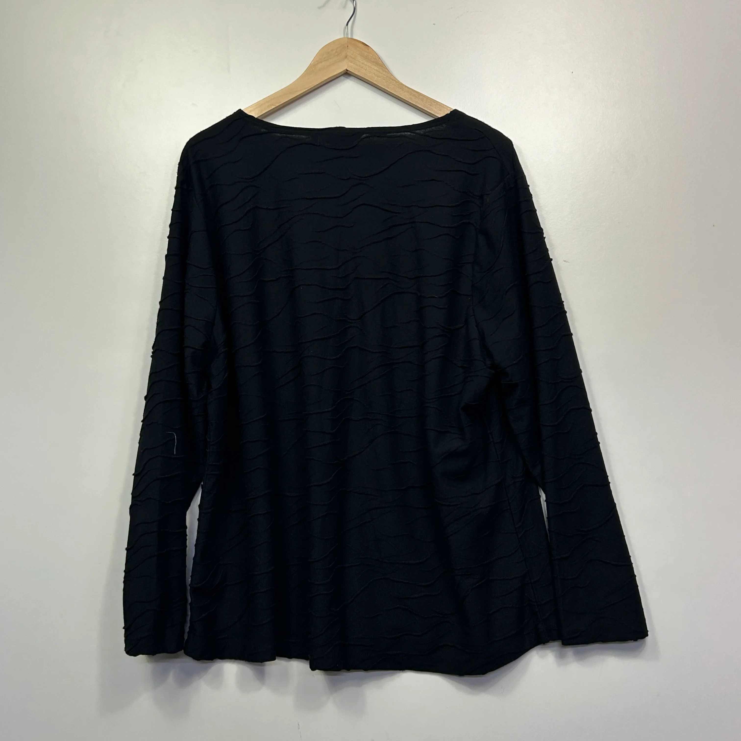 Millers Black Textured Long Sleeve Top - Size 22 - Image 4