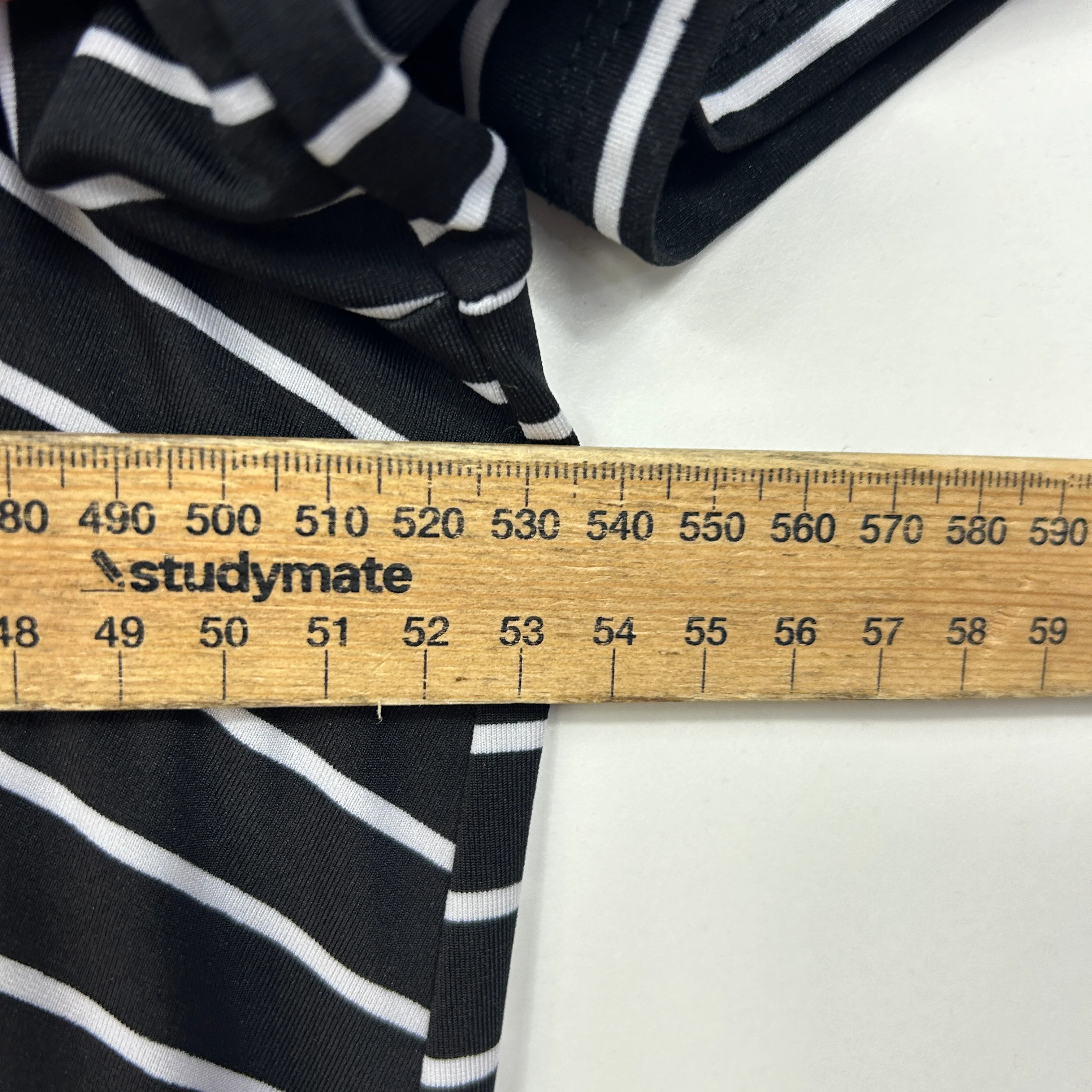 Millers Black White Striped Asymmetric Dress - Size 14 - Image 6