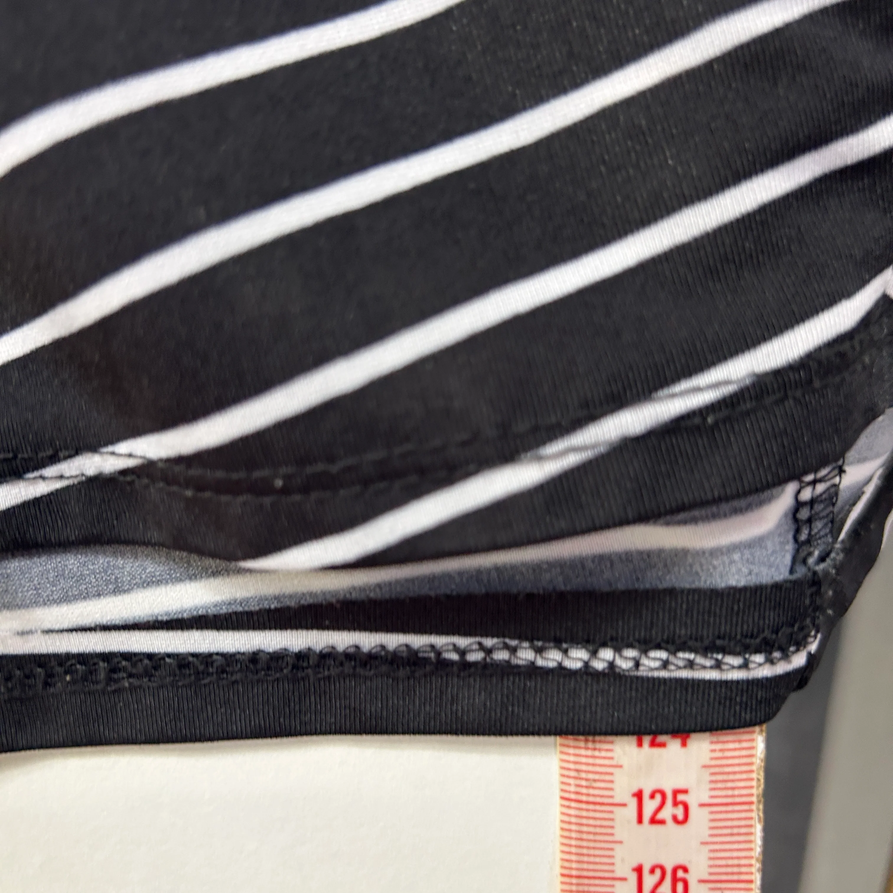 Millers Black White Striped Asymmetric Dress - Size 14 - Image 7