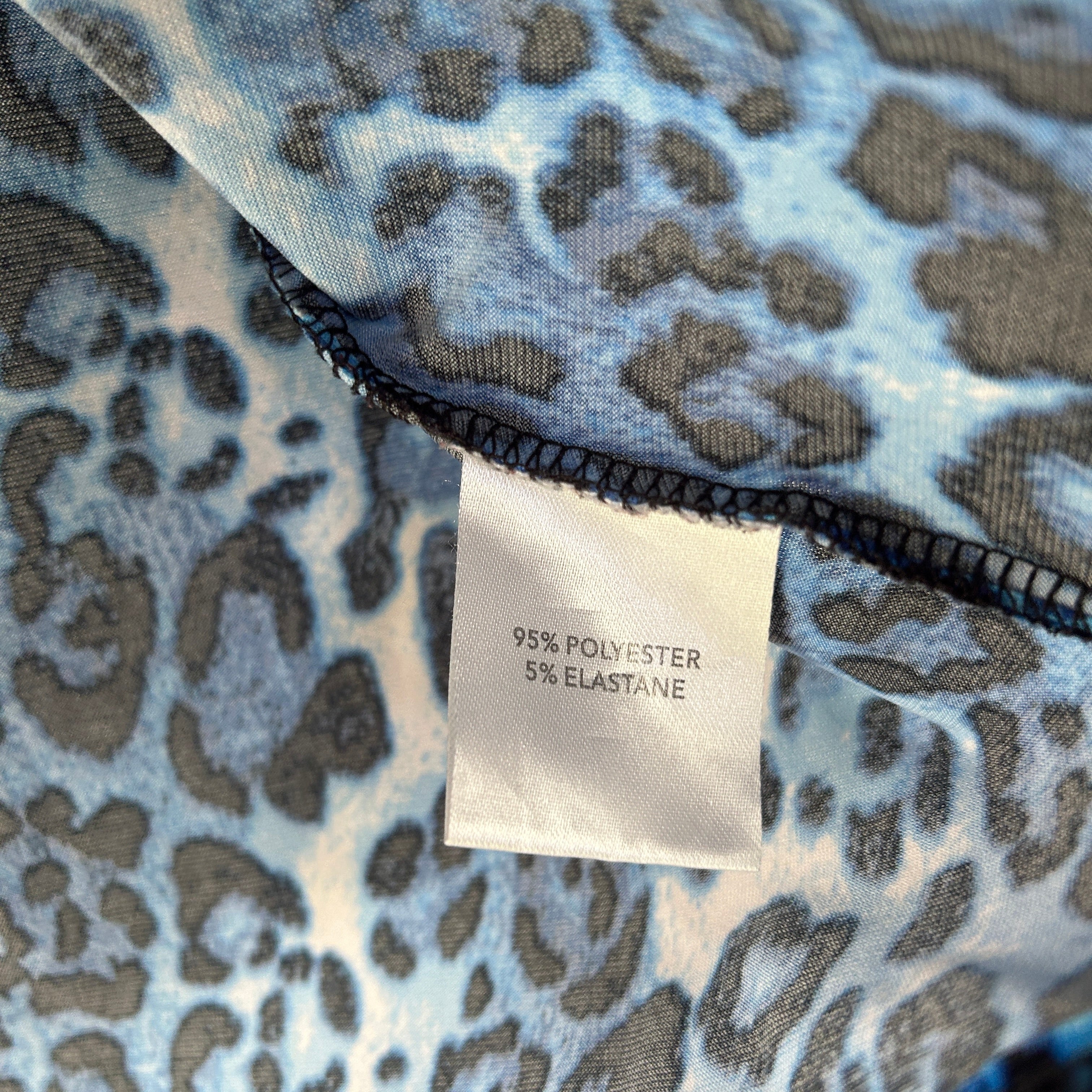 Millers Blue Black Leopard Print Top - Size 16 - Image 3