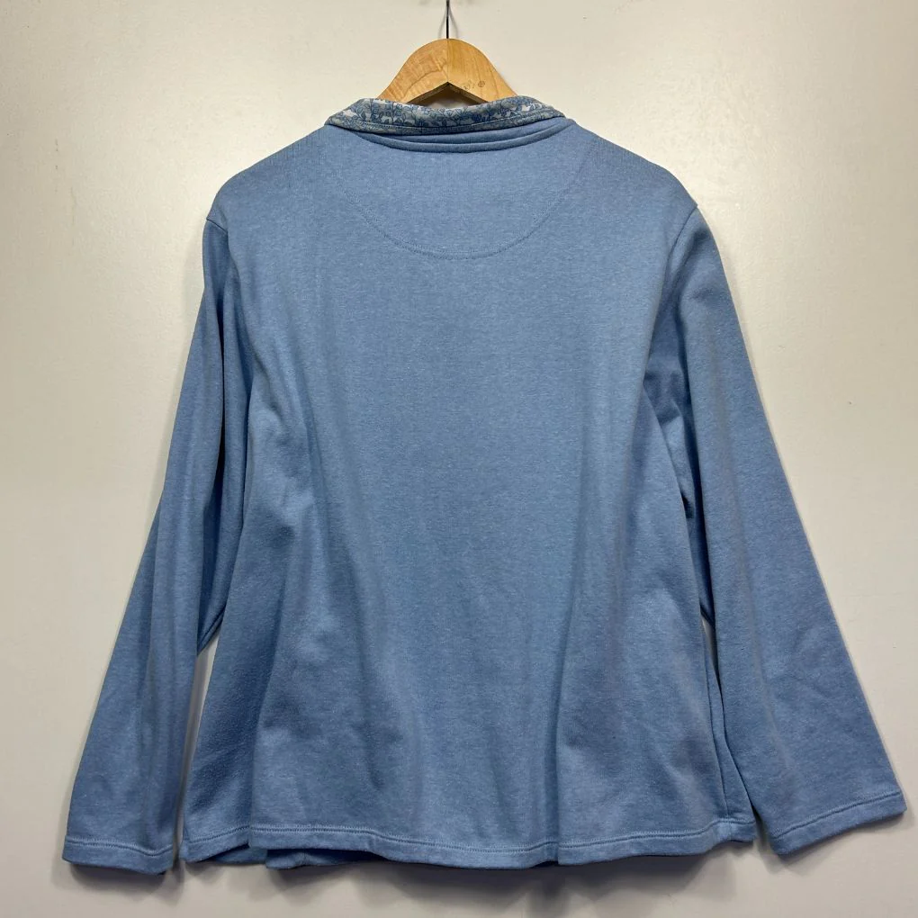Millers Blue Cotton Zip Jumper - Size 18 - Image 6