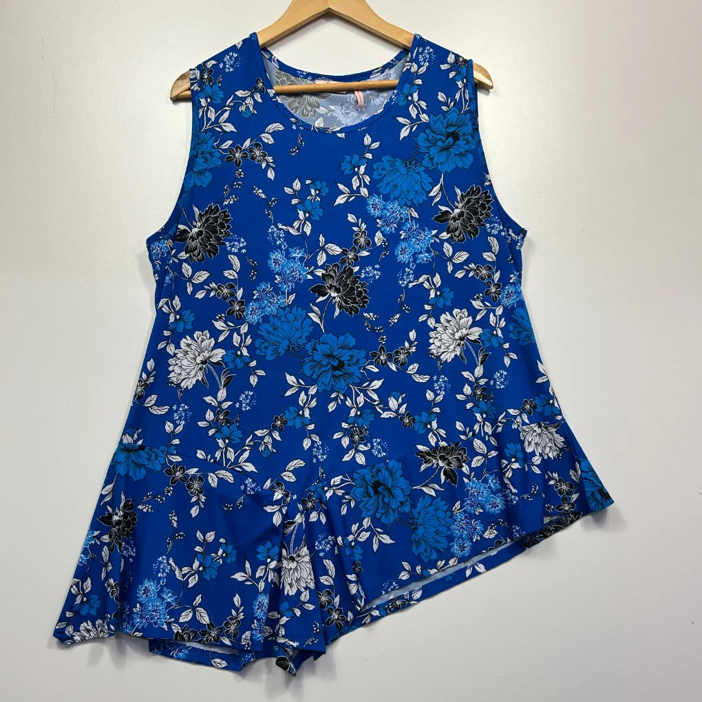 Millers Blue Floral Blouse - Size 20 - Image 4