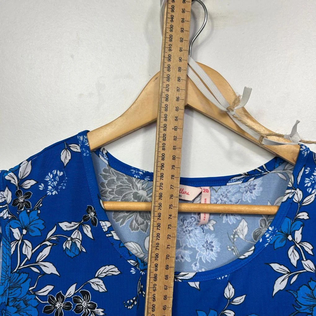Millers Blue Floral Blouse - Size 20 - Image 6
