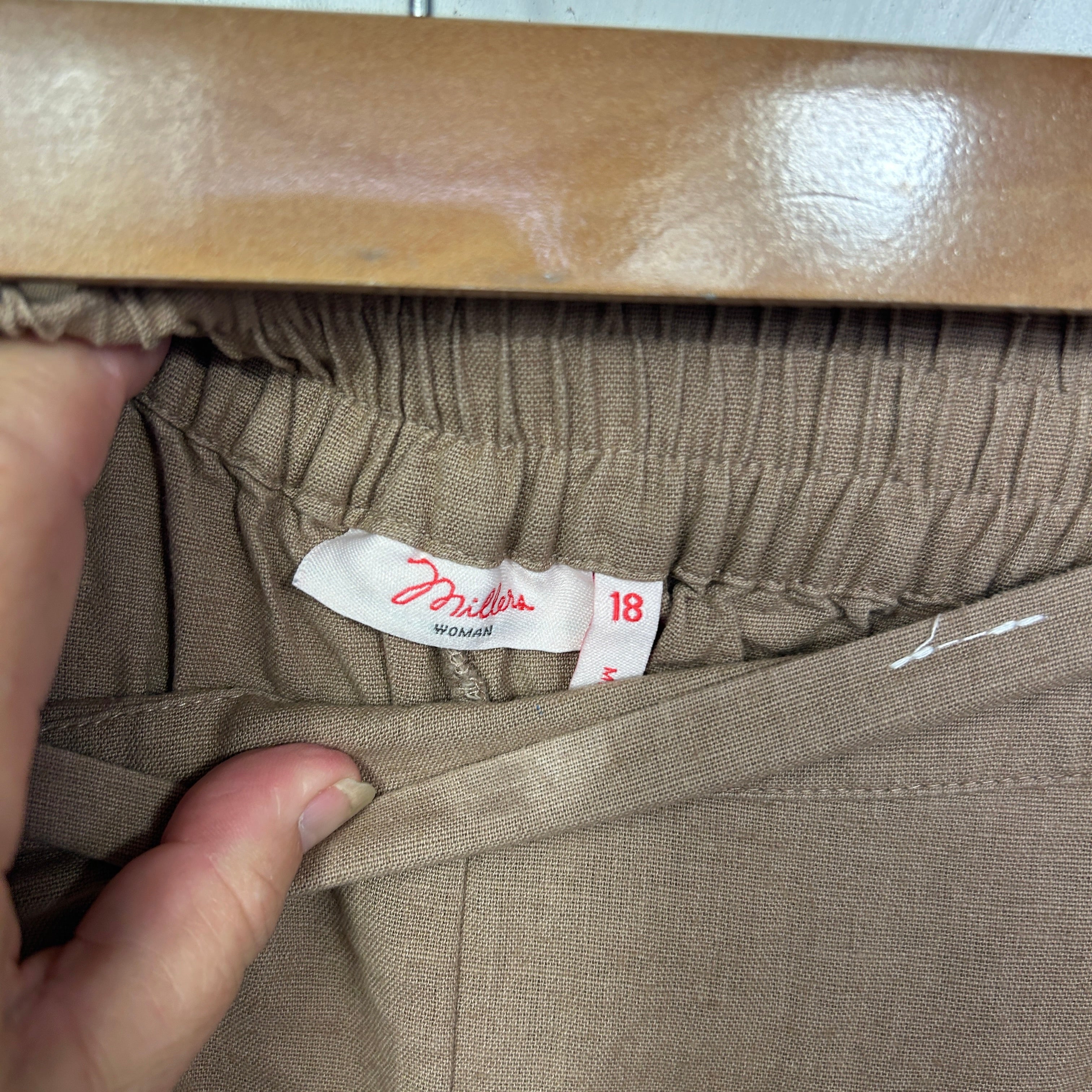 Millers Brown Cropped Pants - Size 18 - Image 3