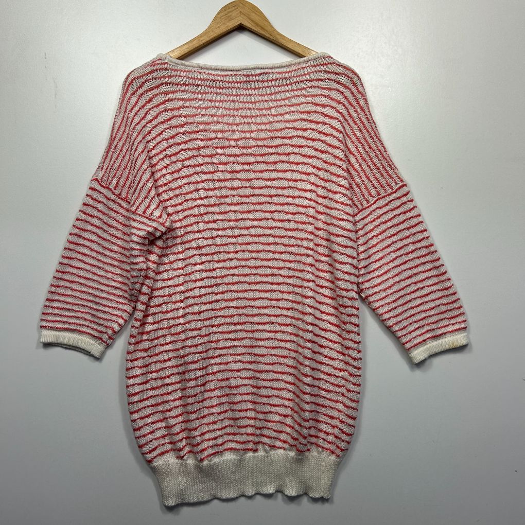 Millers Coral Stripe Knit Jumper - Size 14/16 - Image 5