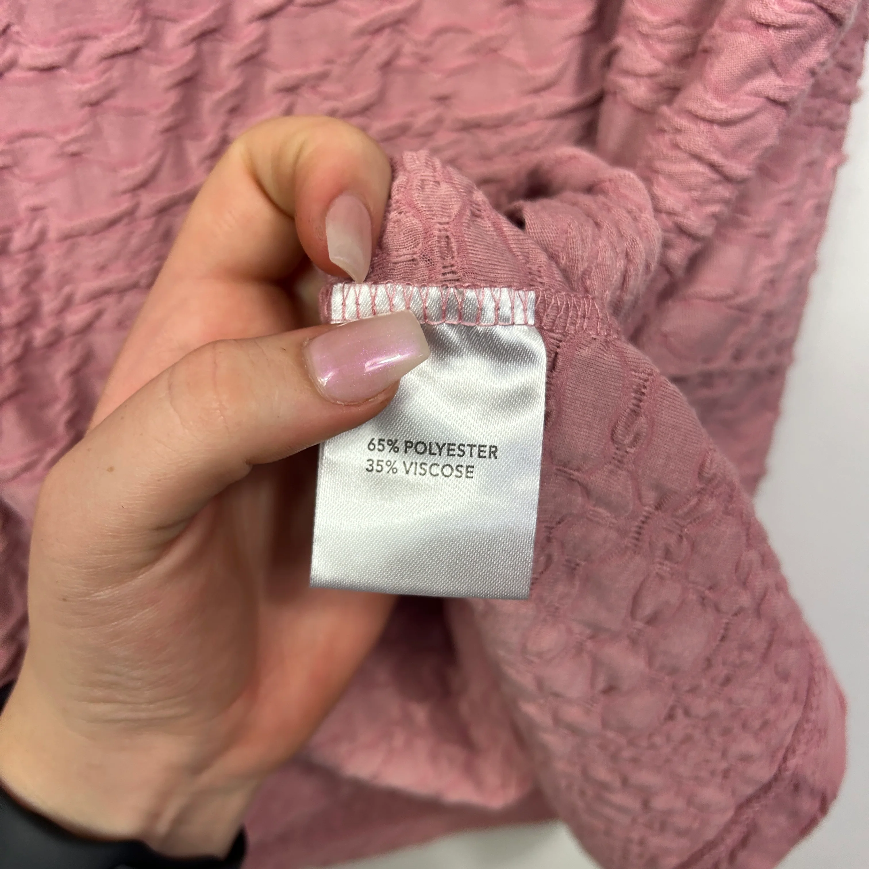 Millers Dusty Pink Textured Knit Top - Size 16 - Image 4